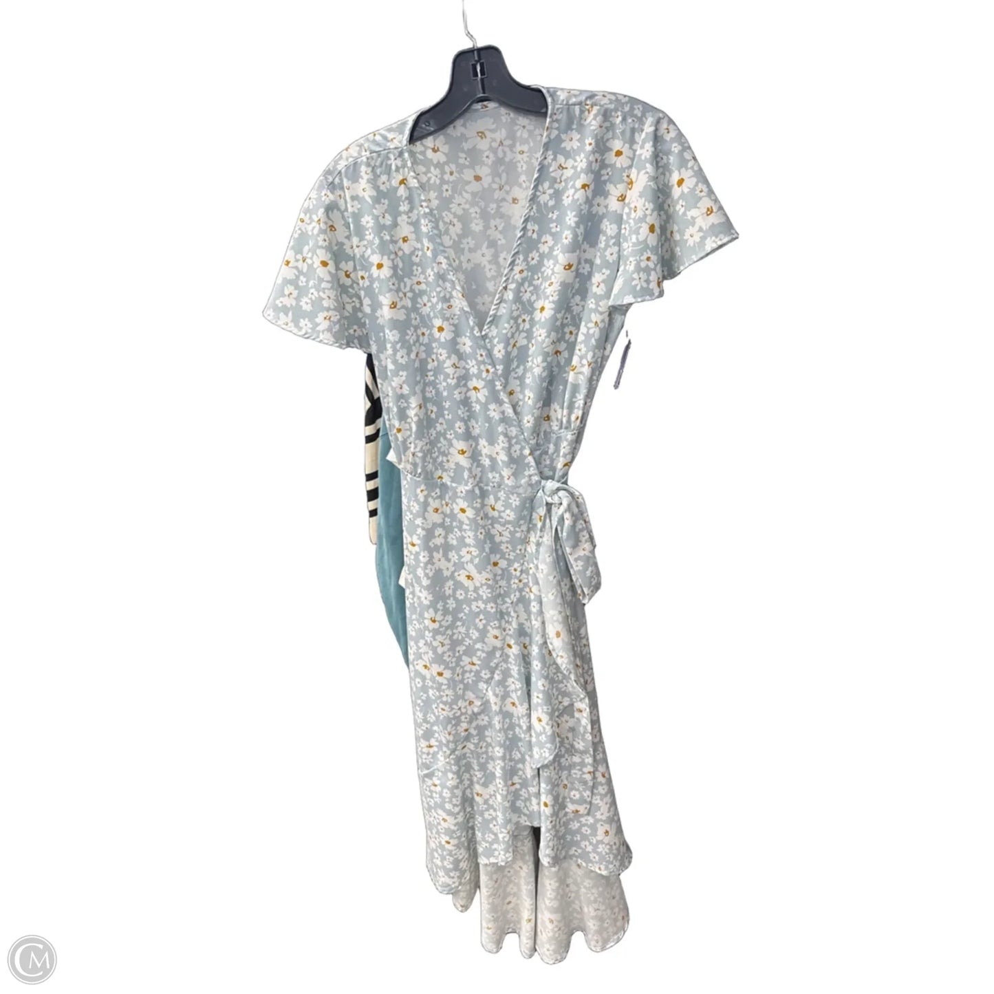 Dress Casual Maxi By Clothes Mentor In Blue & White, Size: M