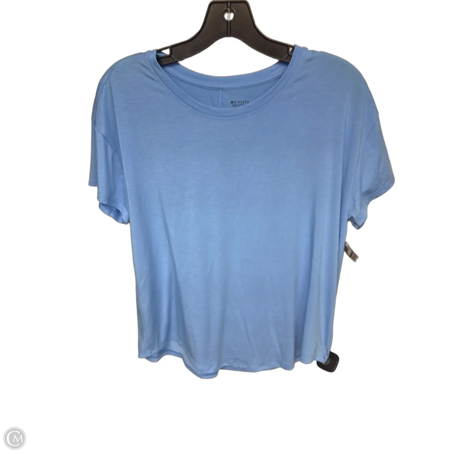 Top Short Sleeve By Athleta In Blue, Size: S