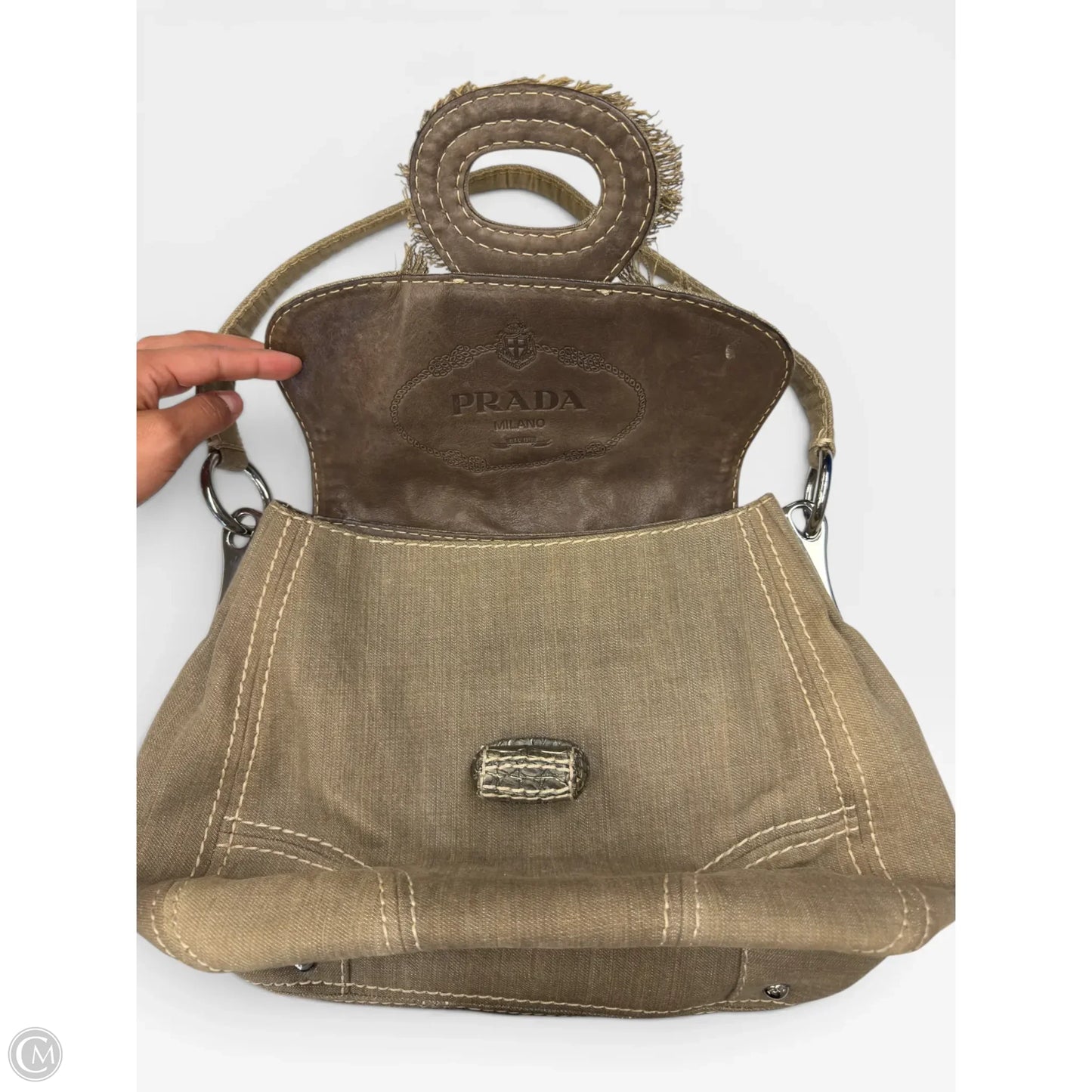 Handbag Luxury Designer By Prada, Size: Large