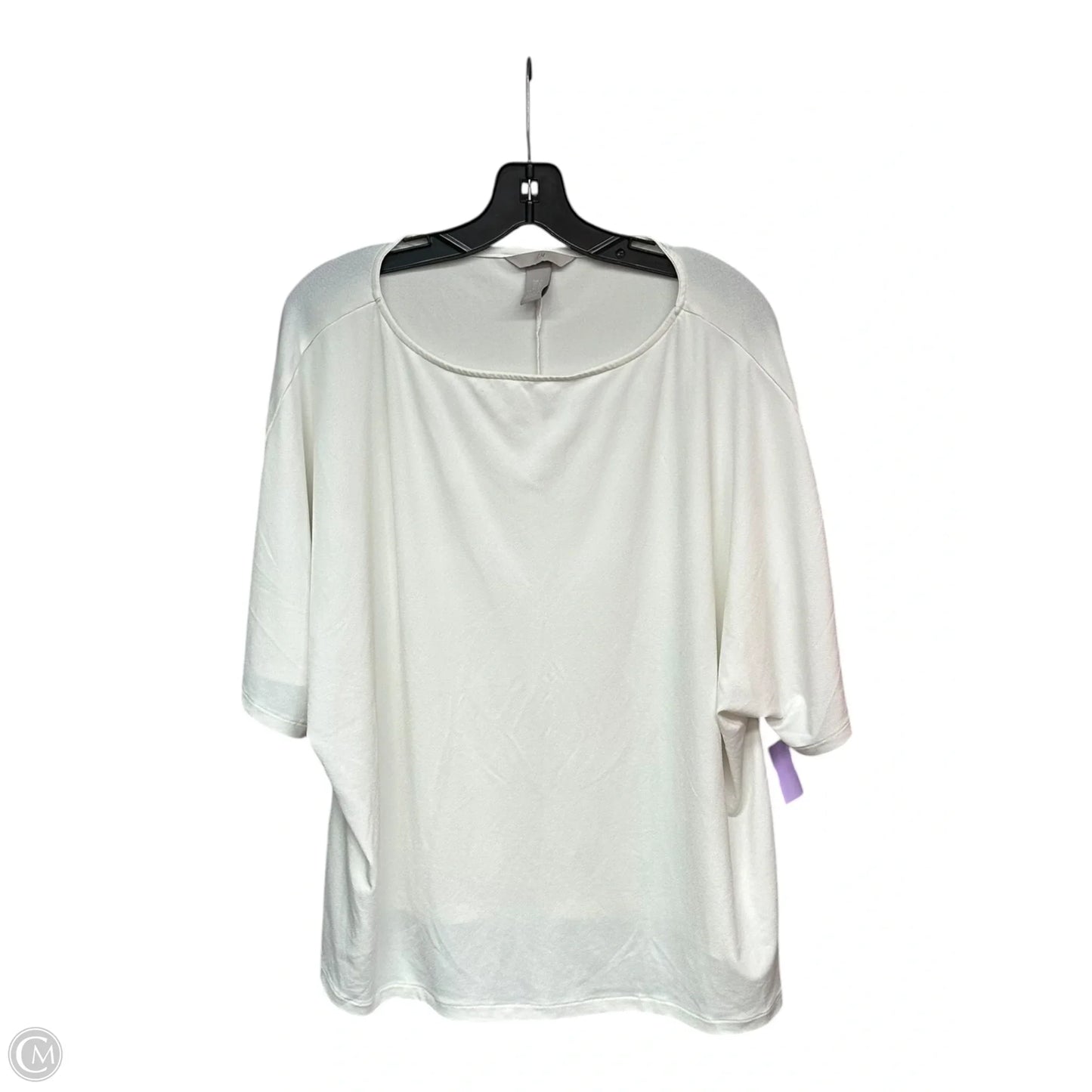 Top Short Sleeve By H&m In White, Size: Xl