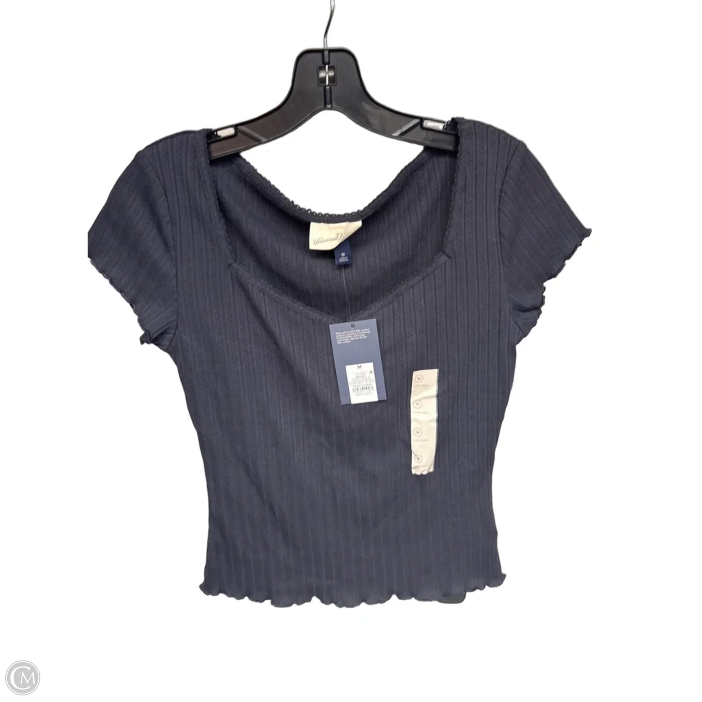 Top Short Sleeve By Universal Thread In Grey, Size: M