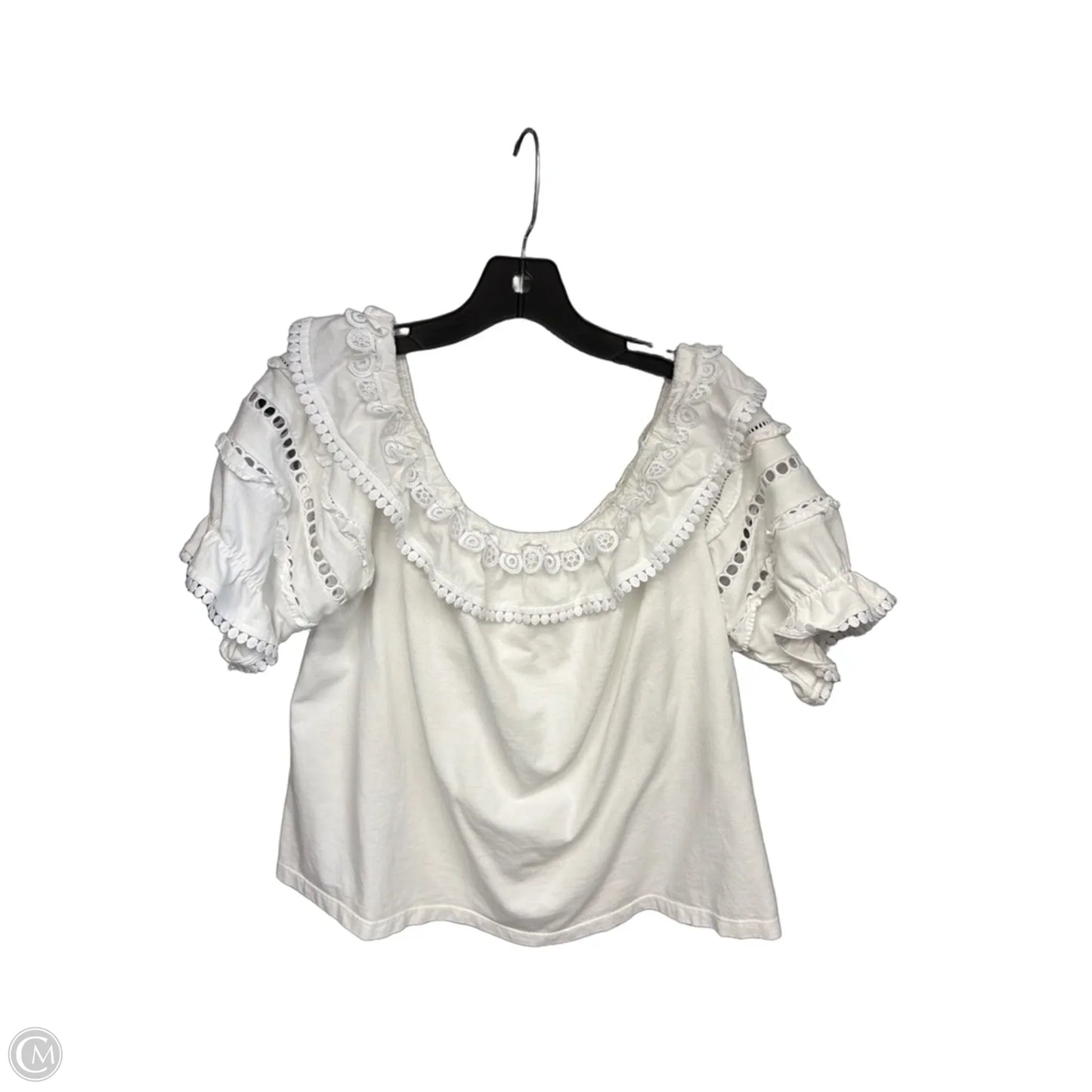 Top Short Sleeve By Lilly Pulitzer In White, Size: Xl