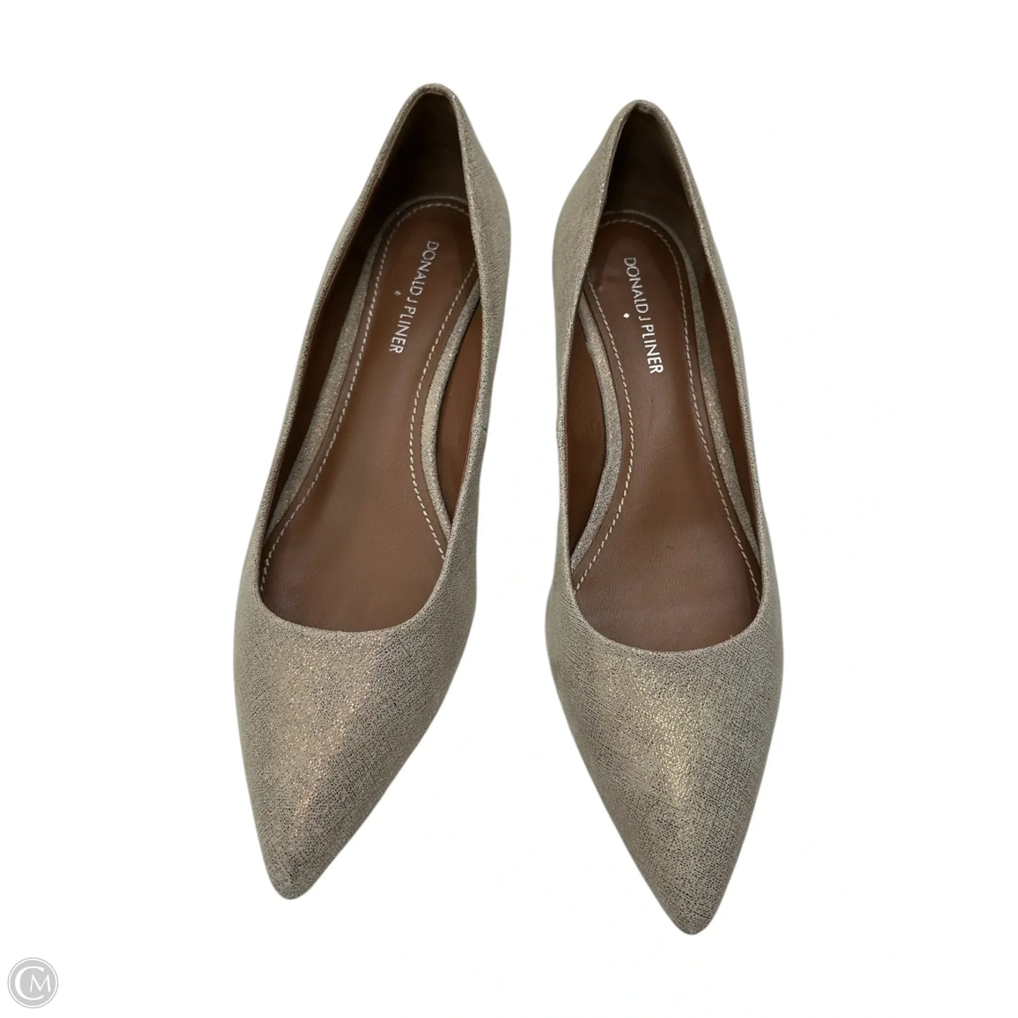 Shoes Heels Kitten By Donald Pliner In Gold, Size: 8.5