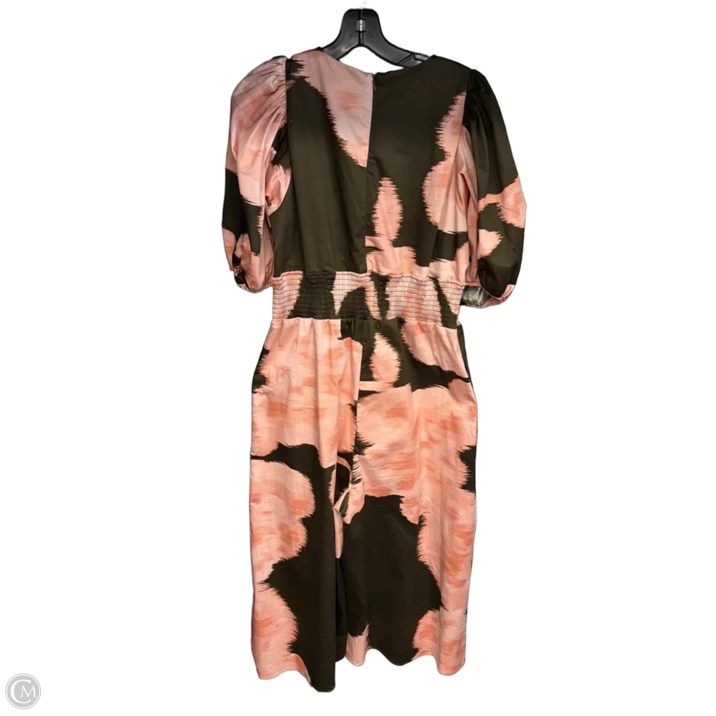 Dress Casual Maxi By Hutch In Green & Pink, Size: L