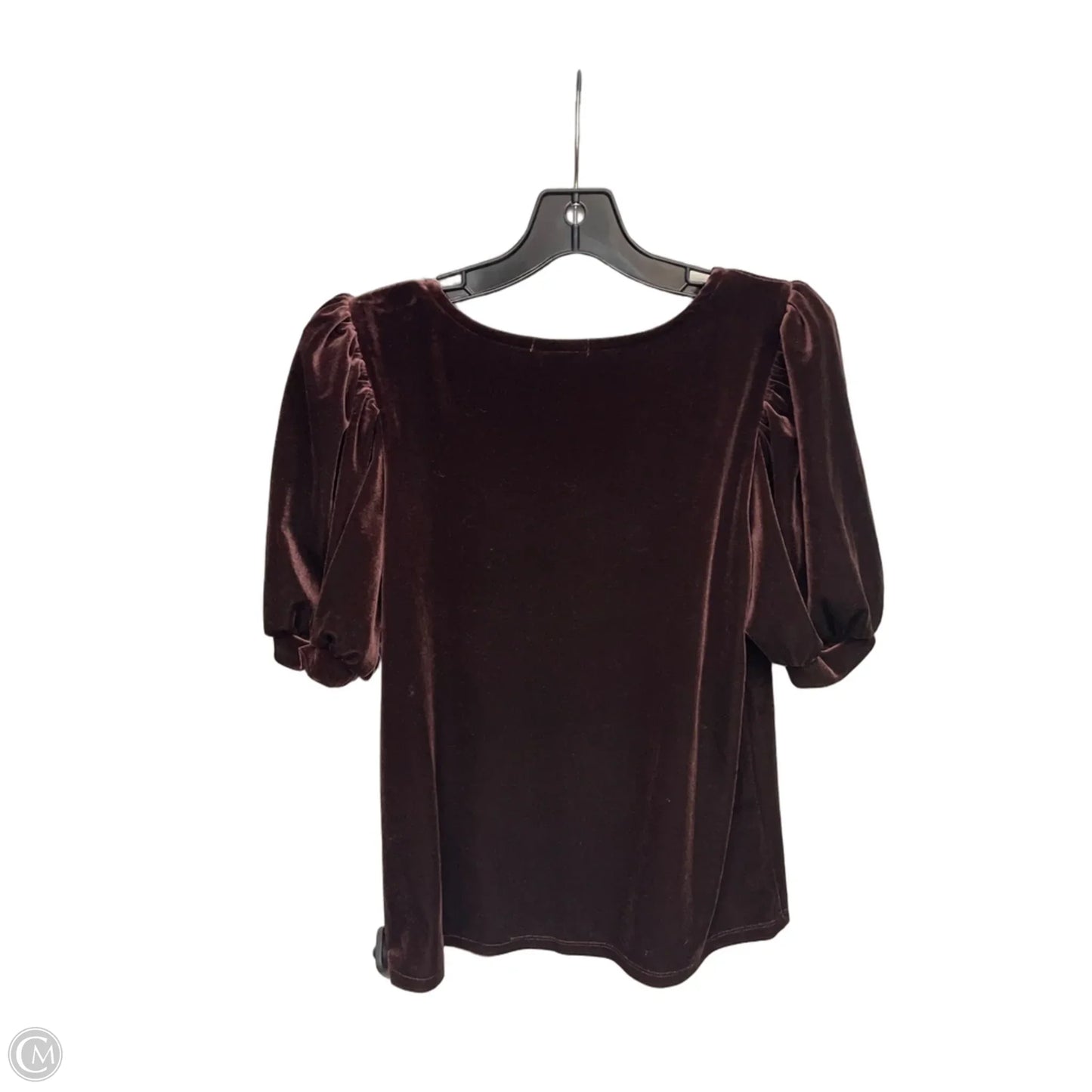 Top Short Sleeve By Maurices In Maroon, Size: M