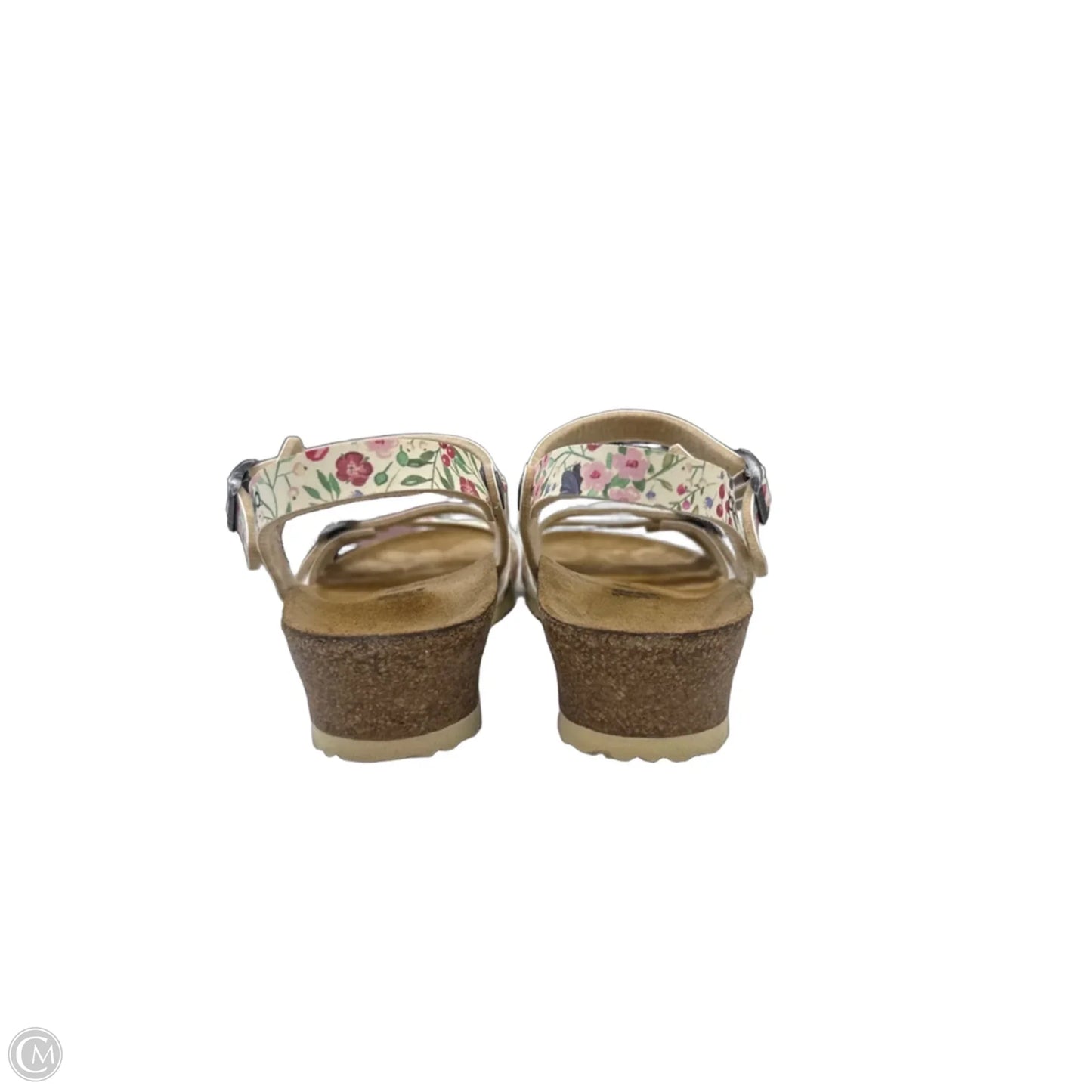 Sandals Heels Wedge By Clothes Mentor In Floral Print, Size: 7