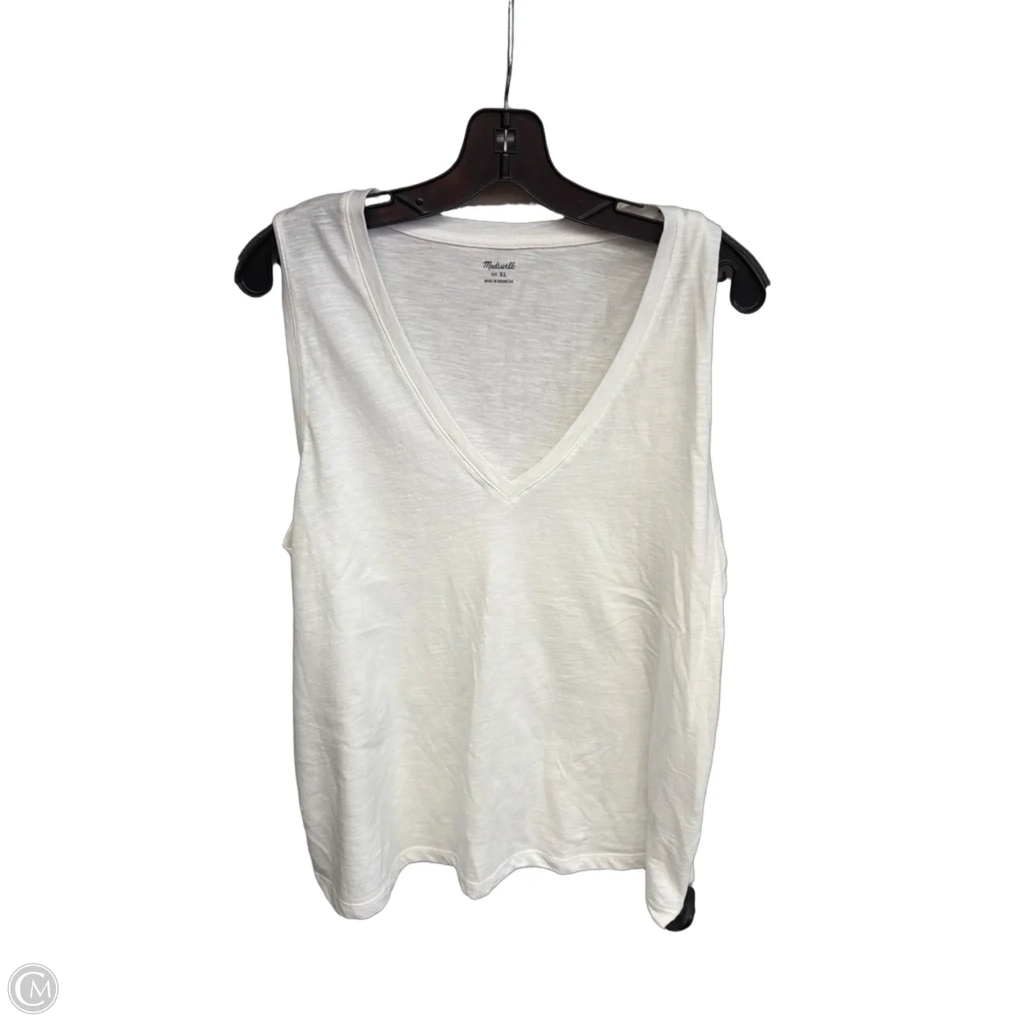 Top Sleeveless By Madewell In White, Size: Xl