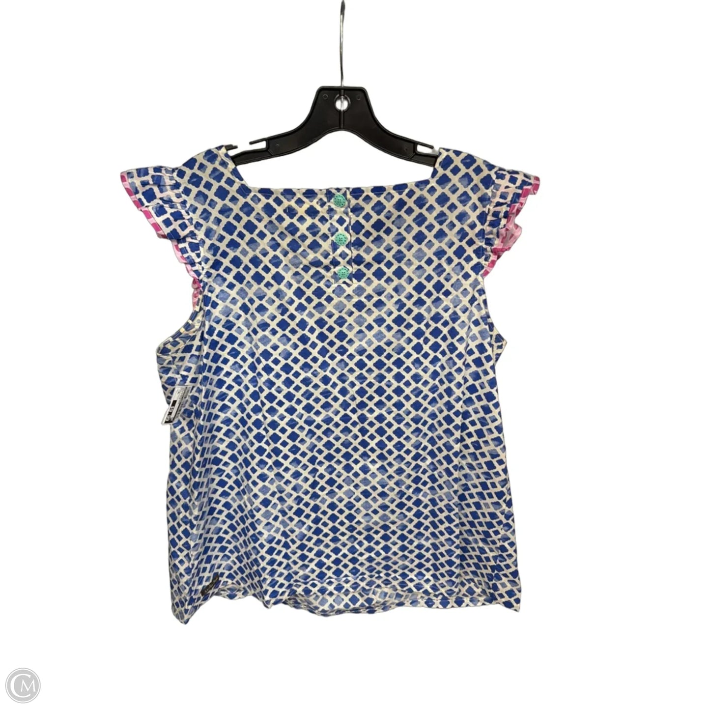 Top Sleeveless By Matilda Jane In Blue & Pink, Size: Xl