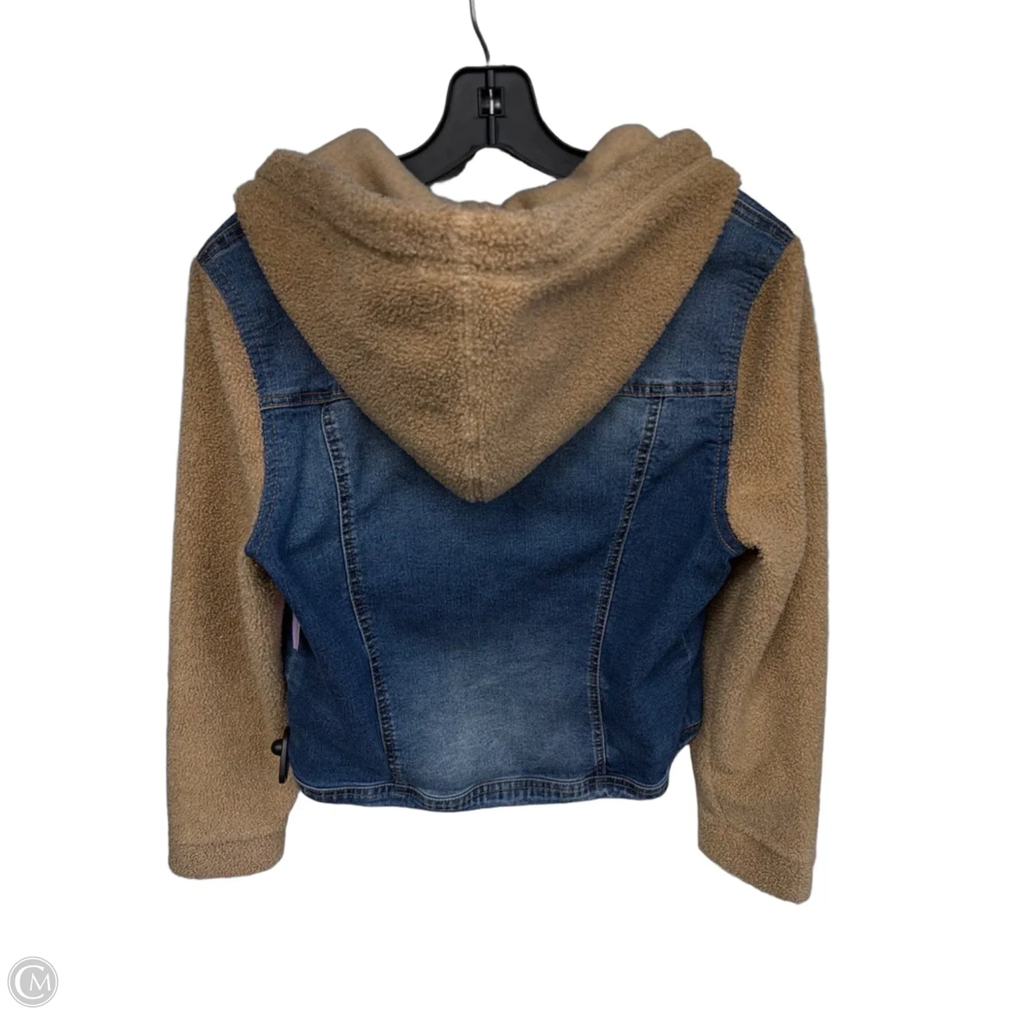 Jacket Denim By Wallflower In Blue & Tan, Size: Xl