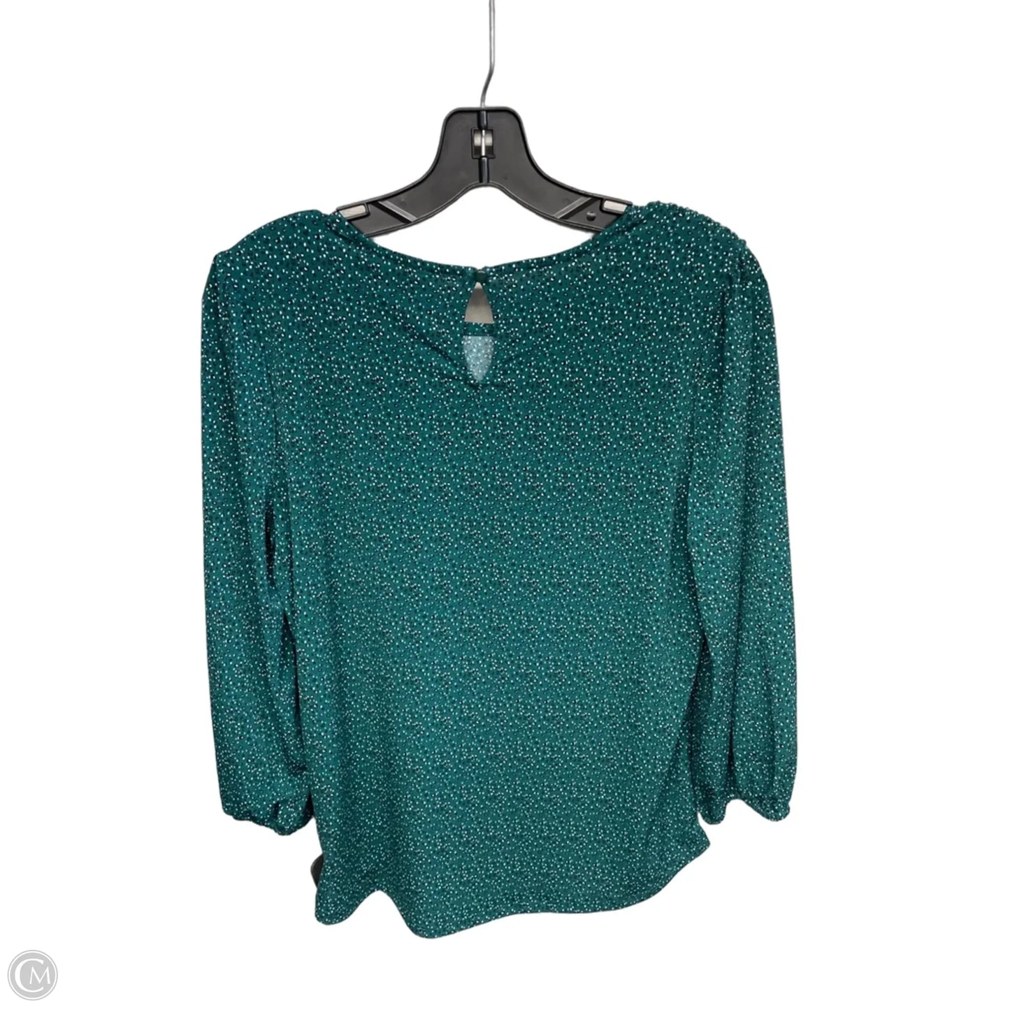Top Long Sleeve By Adrianna Papell In Green, Size: S