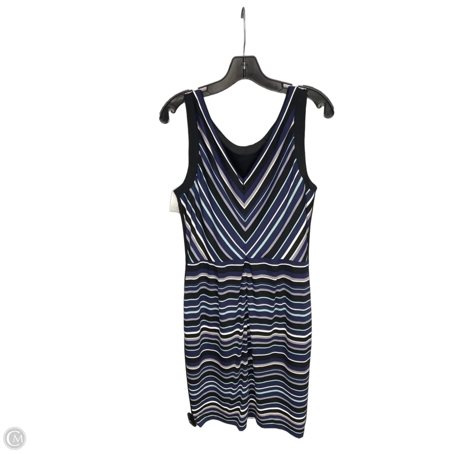 Dress Casual Midi By White House Black Market In Striped Pattern, Size: 12