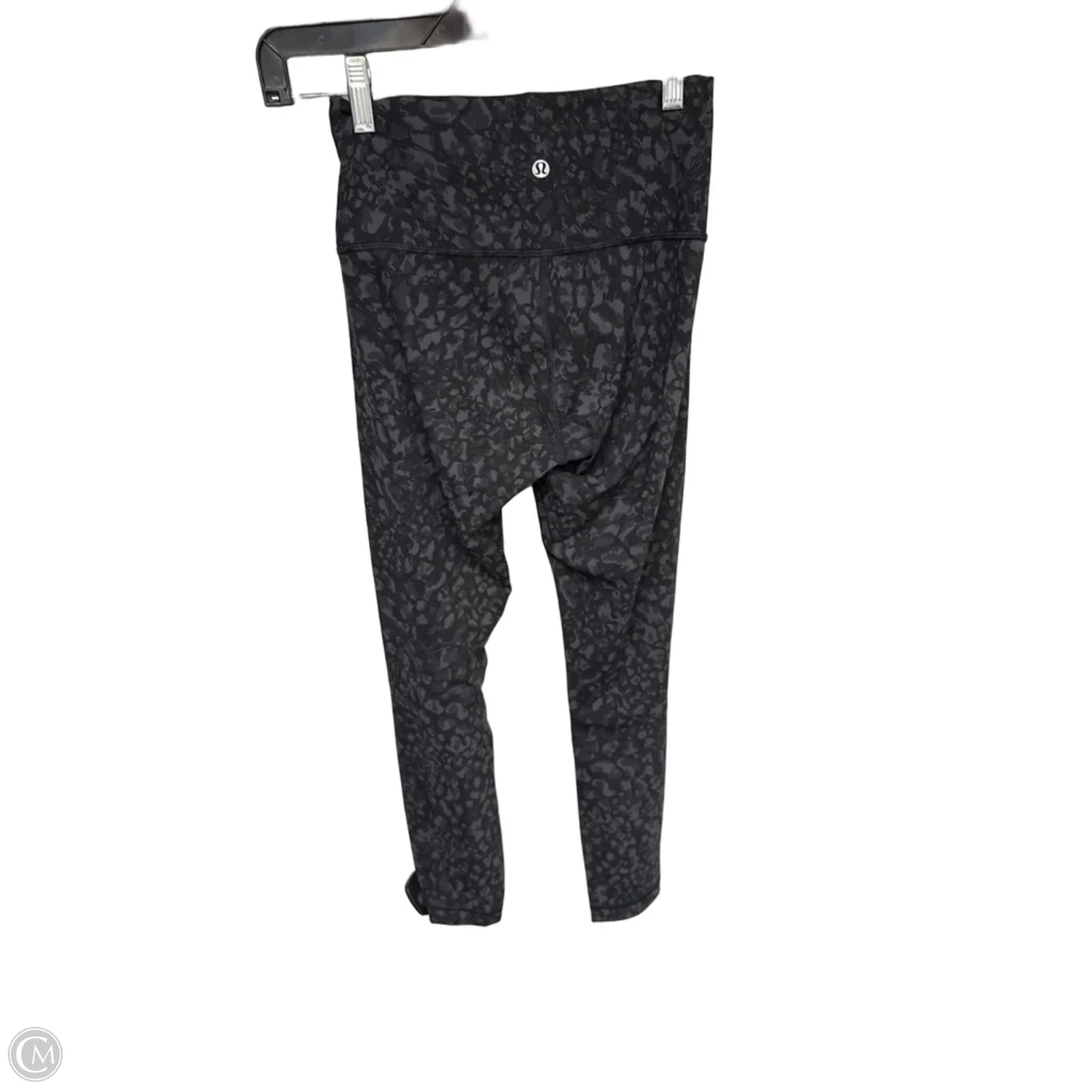 Athletic Leggings By Lululemon In Black & Grey, Size: 4