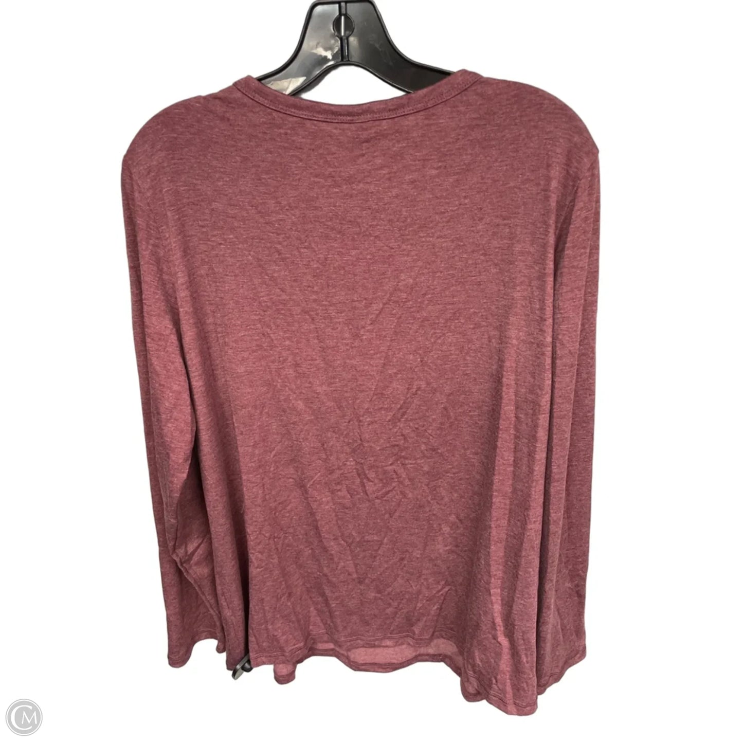Top Long Sleeve By Automet In Maroon, Size: Xl