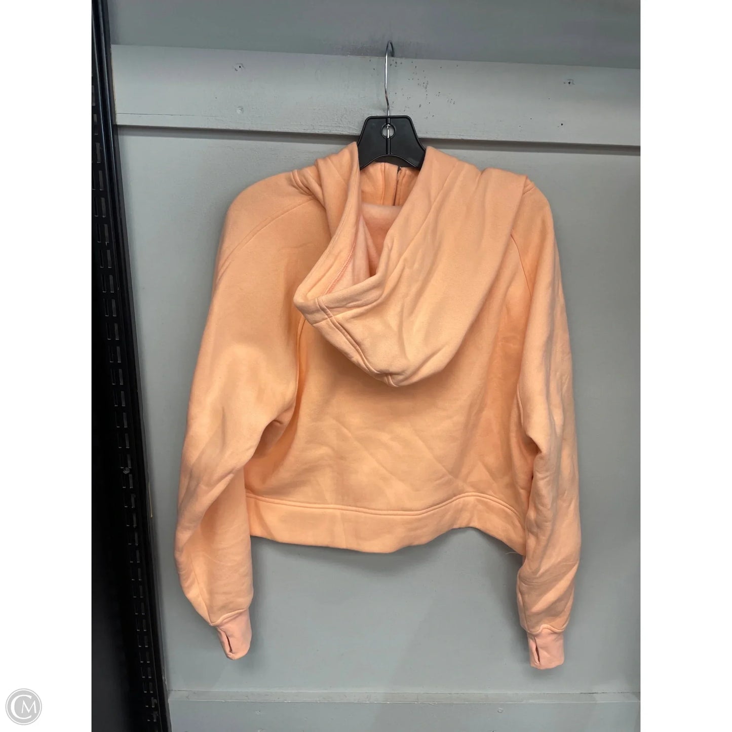 Sweatshirt Hoodie By Clothes Mentor In Orange, Size: L