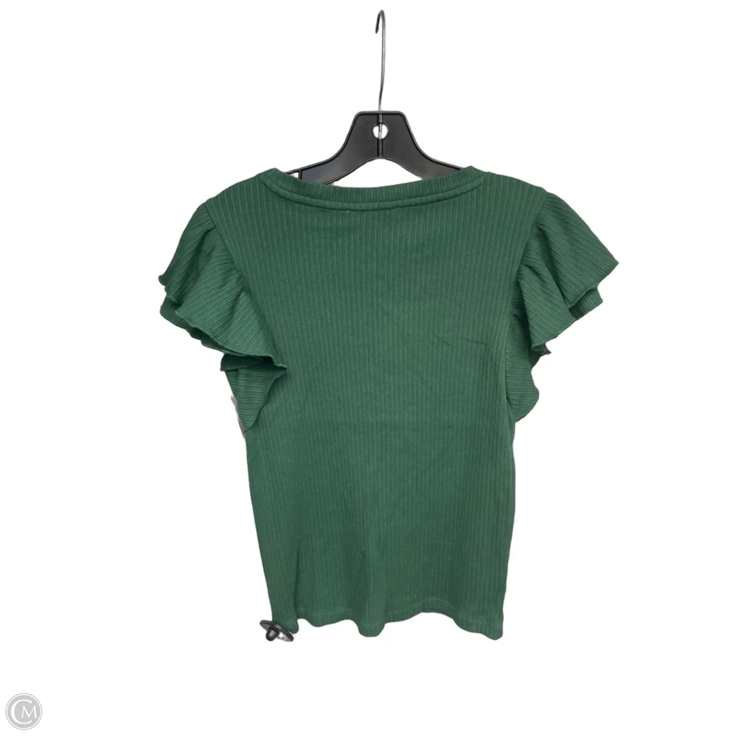 Top Short Sleeve By Loft In Green, Size: M