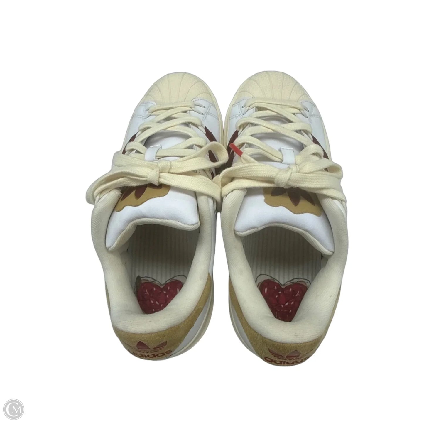 Shoes Sneakers By Adidas In Cream & Red, Size: 8.5