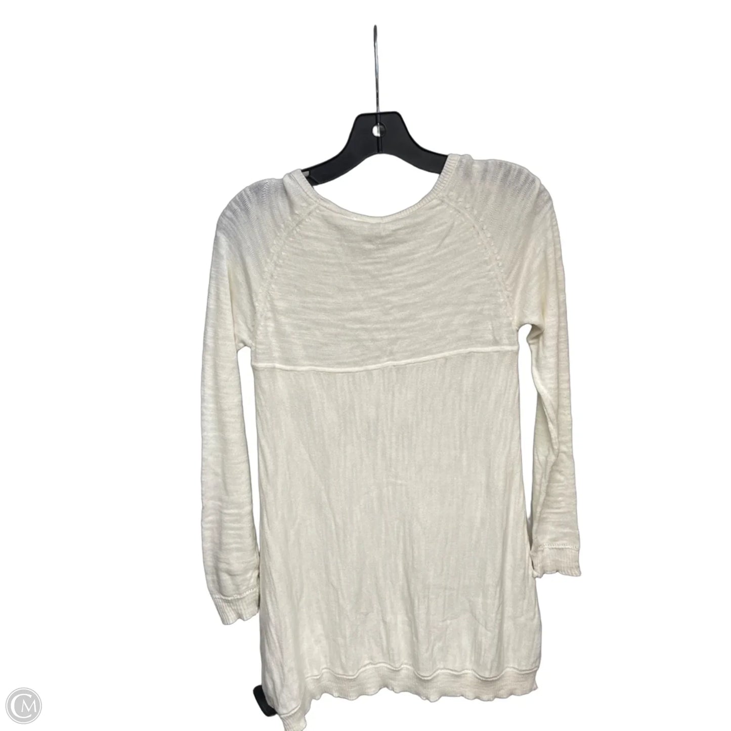 Top Long Sleeve By Knitted And Knotted In Cream, Size: Xs