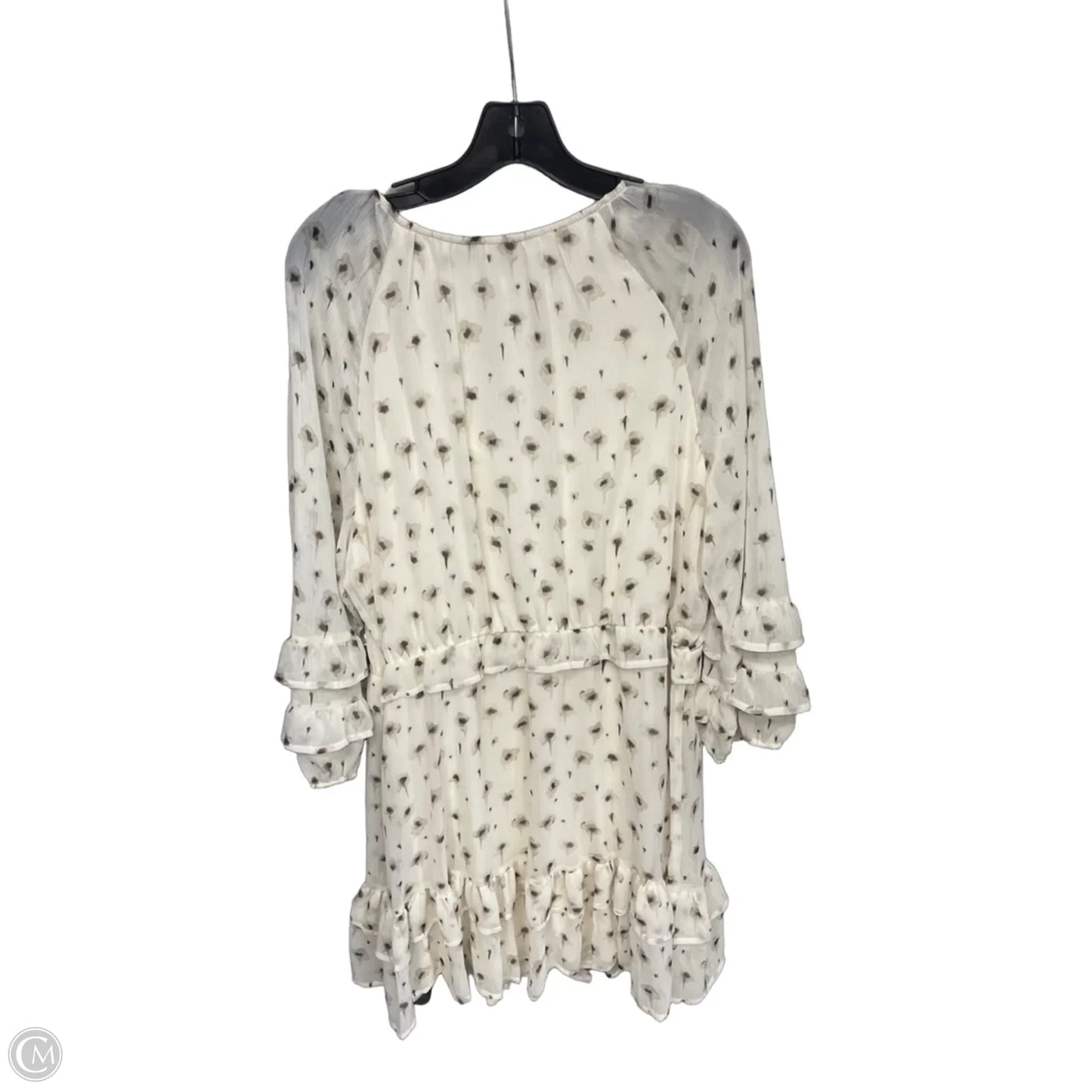 Dress Casual Midi By Simply Vera In Black & Cream, Size: Xl