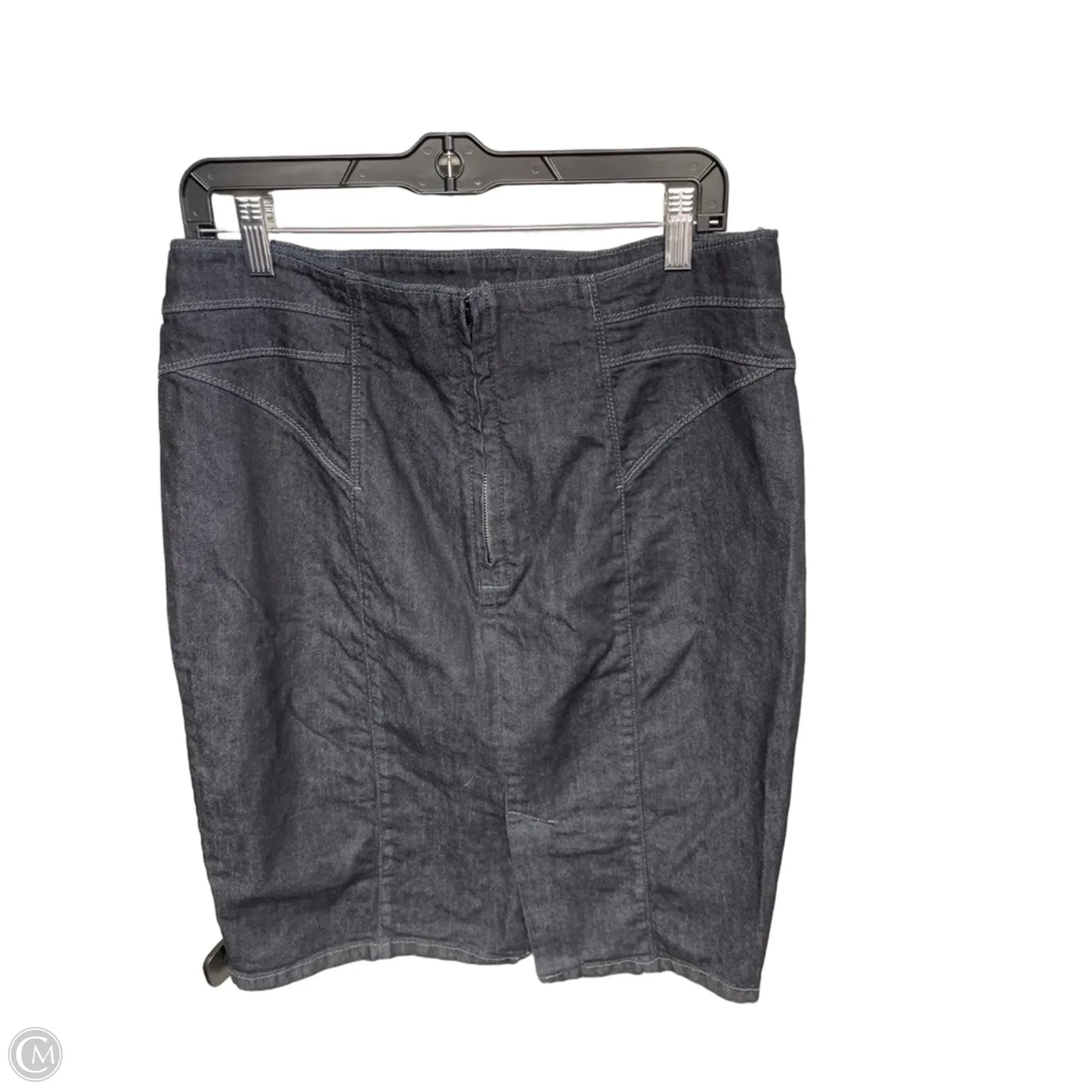 Skirt Midi By Ann Taylor In Blue Denim, Size: 12
