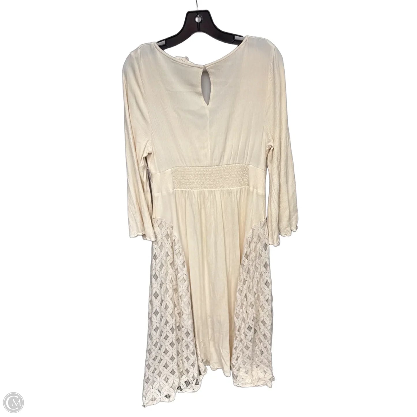 Dress Casual Maxi By Melloday In Cream, Size: L