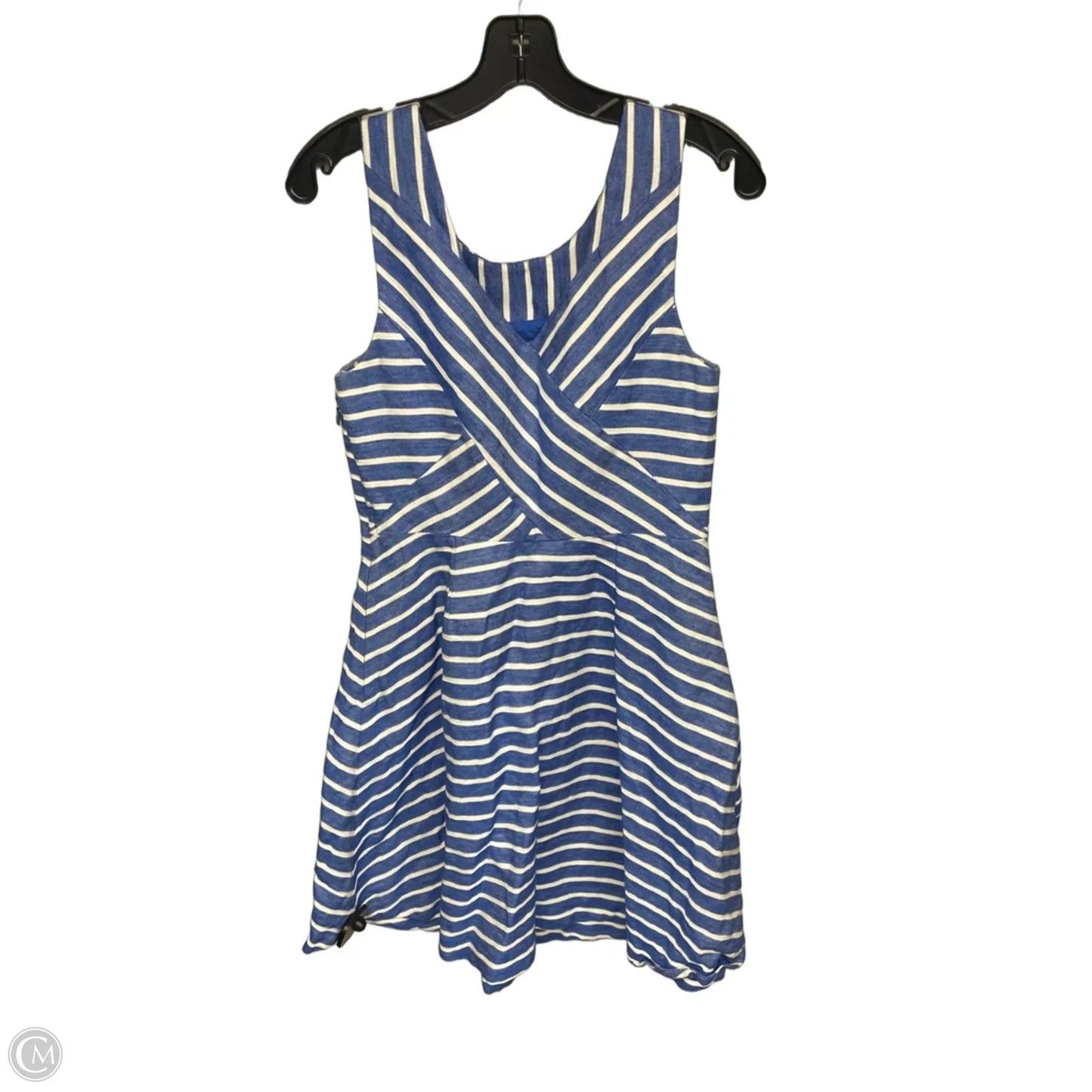 Dress Casual Midi By Vineyard Vines In Blue & White, Size: 6