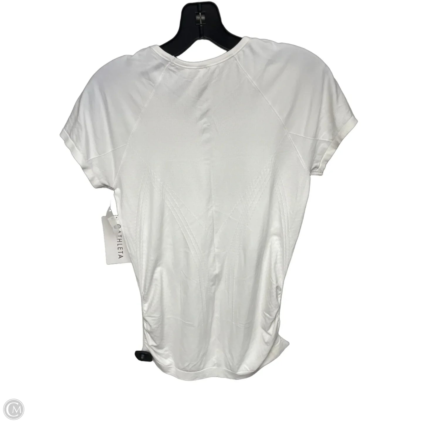 Athletic Top Short Sleeve By Athleta In White, Size: M