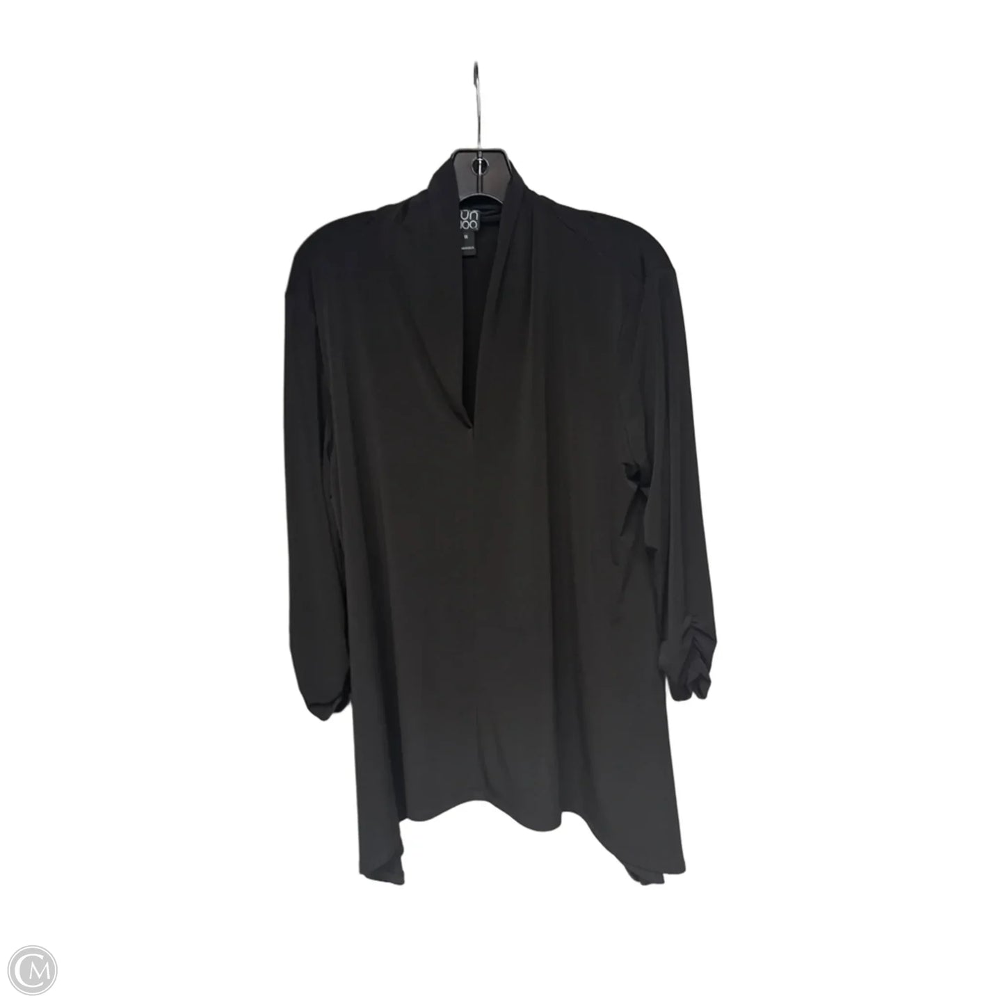Top Long Sleeve By Clara Sun Woo In Black, Size: 1x
