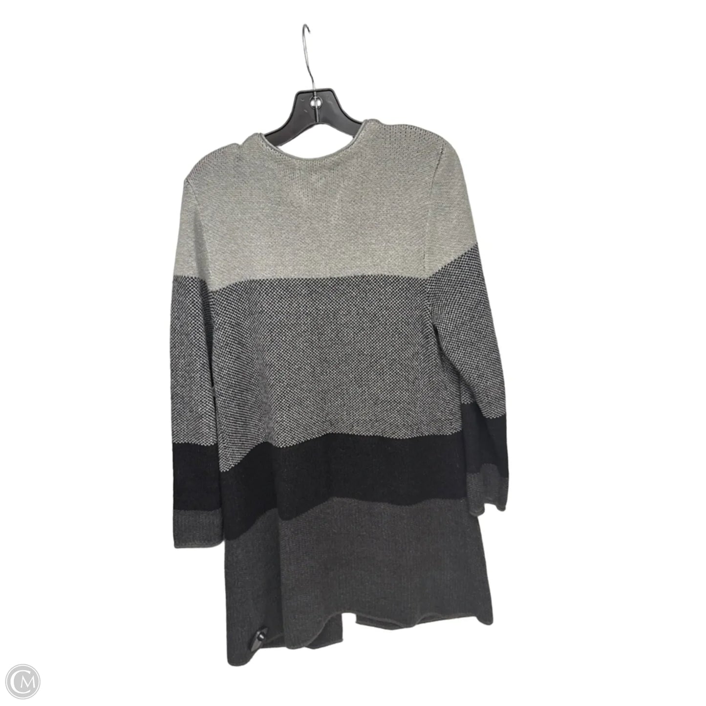 Sweater Cardigan By Christopher And Banks In Grey, Size: L