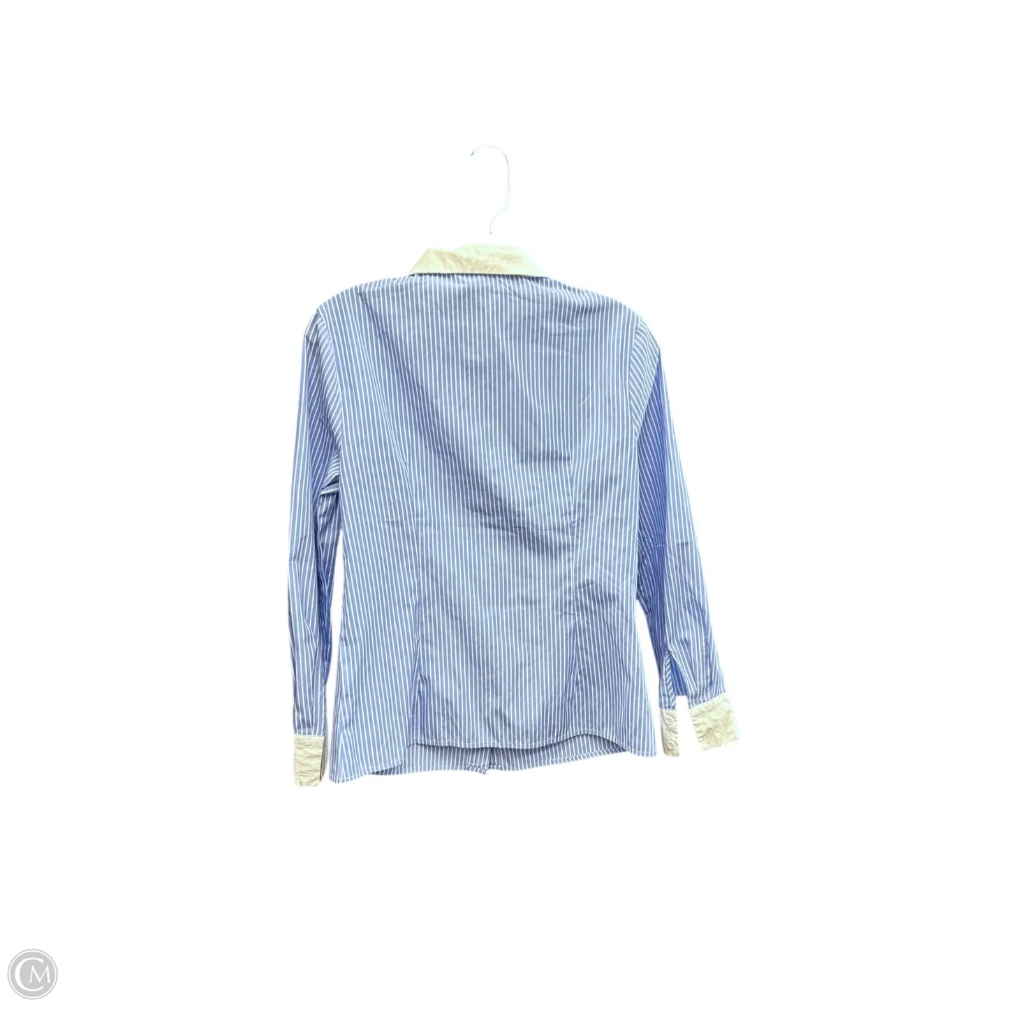 Top Long Sleeve By Allegra K In Blue & White, Size: Xs