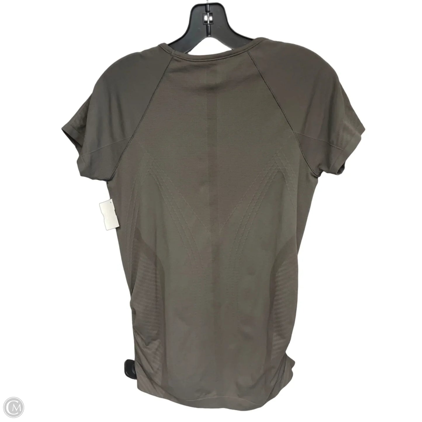 Athletic Top Short Sleeve By Athleta In Brown, Size: L