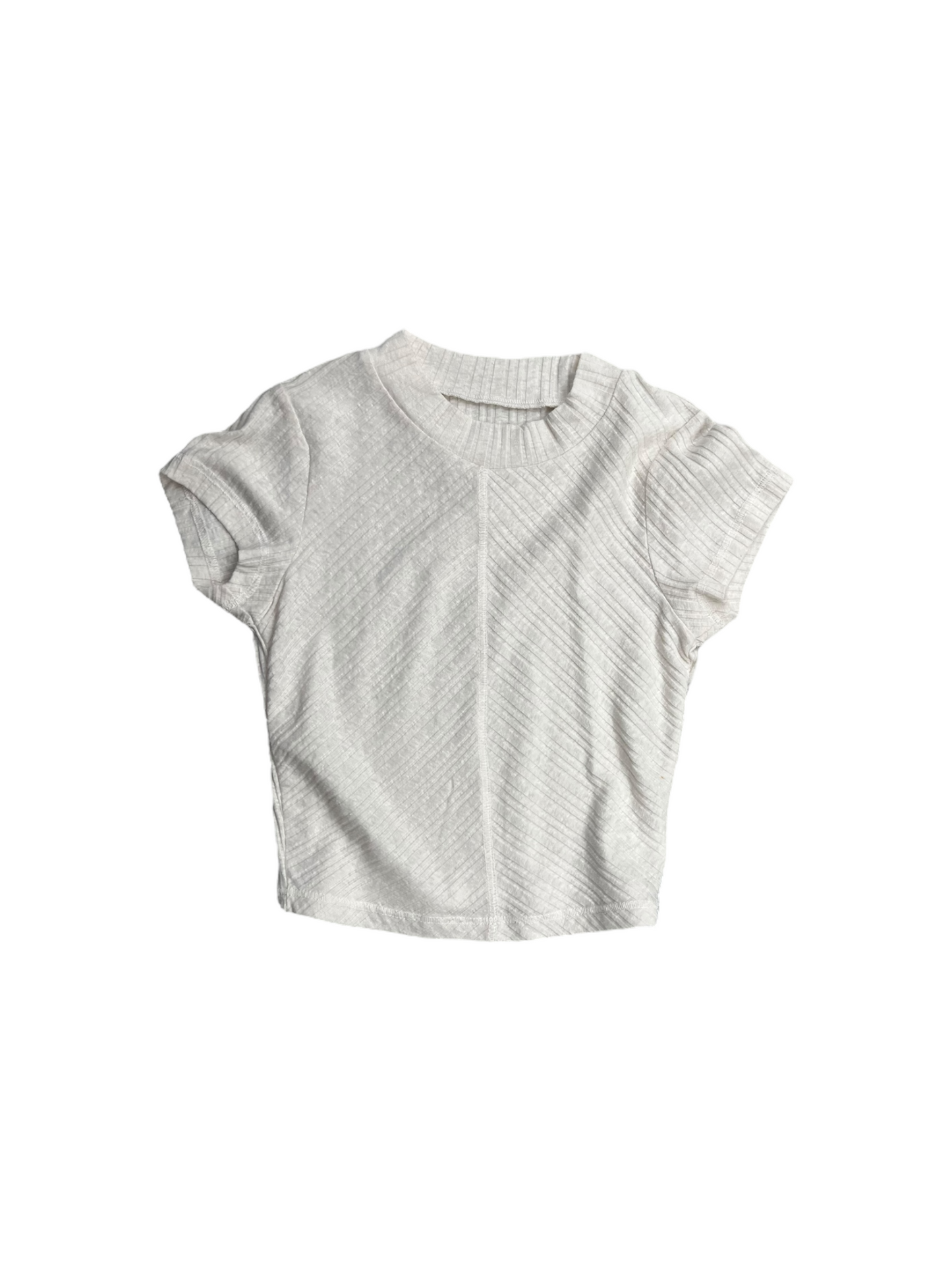 Top Short Sleeve Basic By Pacsun In Cream, Size: S