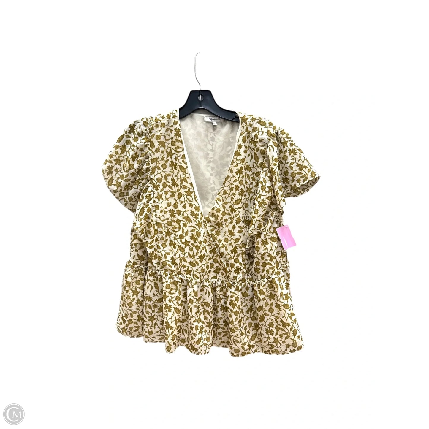 Top Short Sleeve By Madewell In Floral Print, Size: Xl