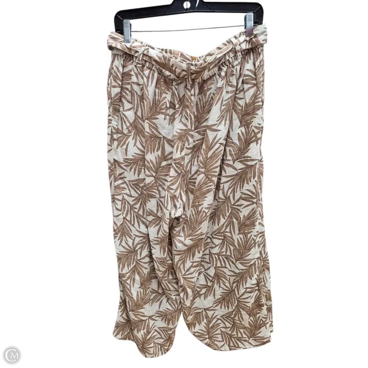 Pants Other By Nicole Miller In Tan & White, Size: Xl