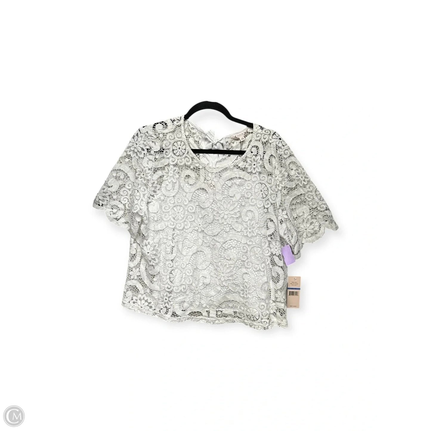 Top Short Sleeve By Nanette Lepore In White, Size: Xl