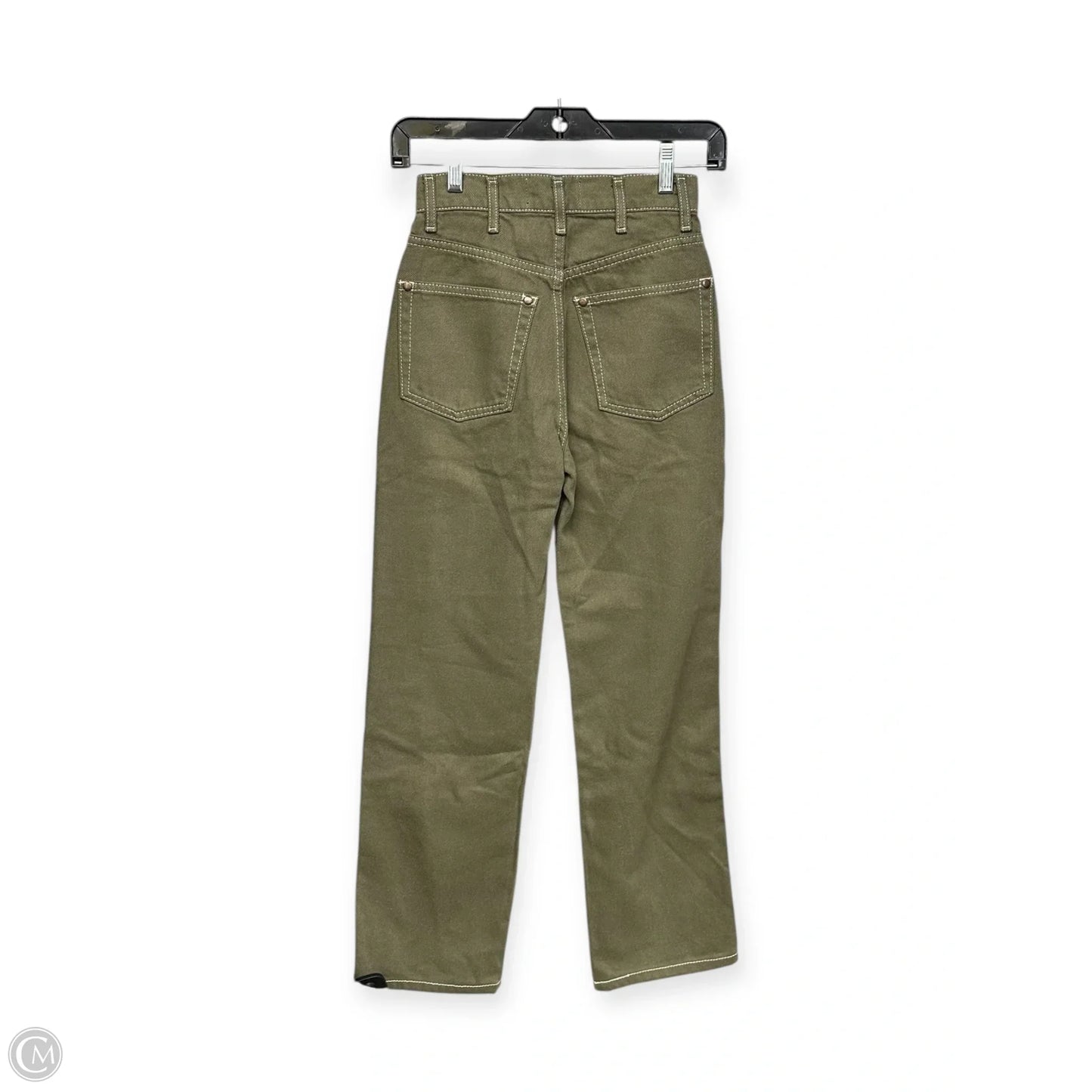 Jeans Straight By Reformation In Green, Size: 0