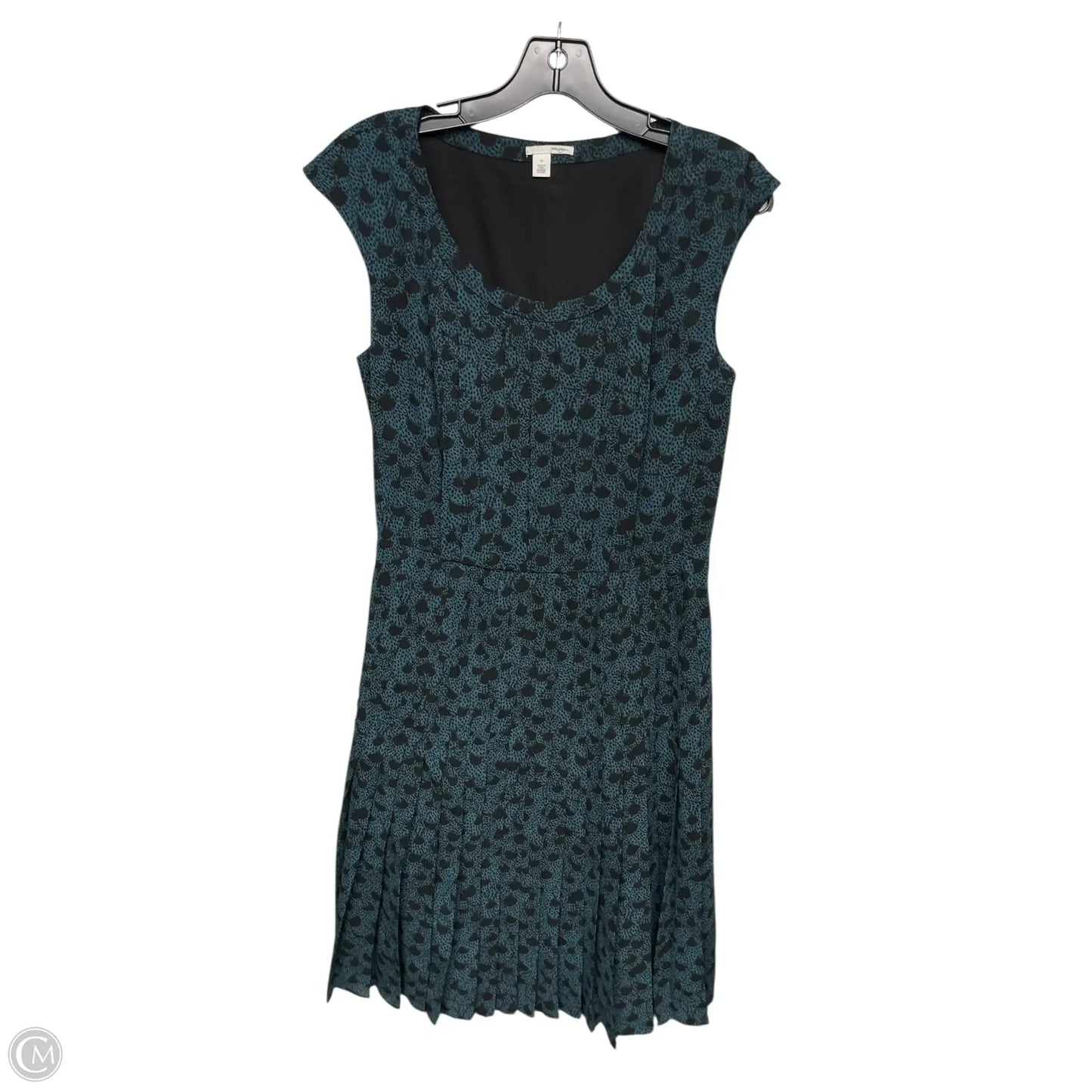 Dress Casual Midi By Halogen In Black & Blue, Size: 10