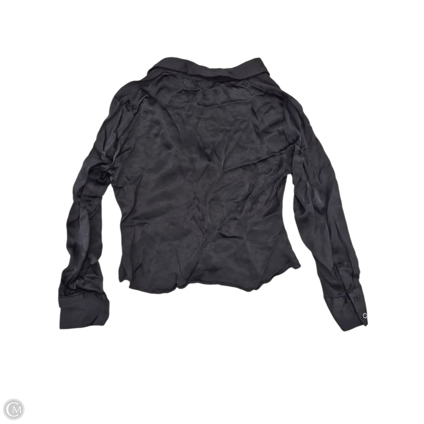 Top Long Sleeve By Zara Basic In Black, Size: Xl
