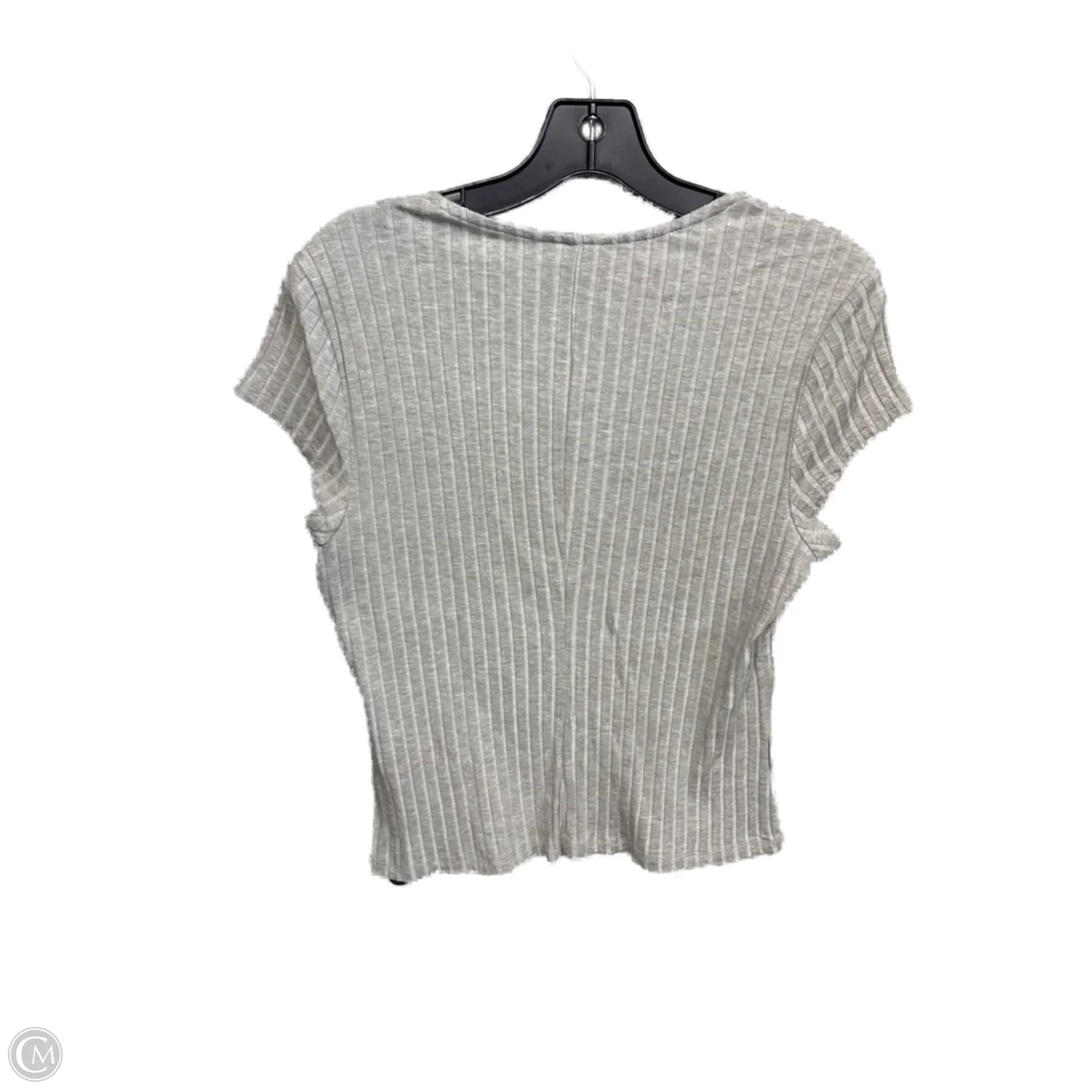 Top Short Sleeve By Banana Republic In Grey, Size: M