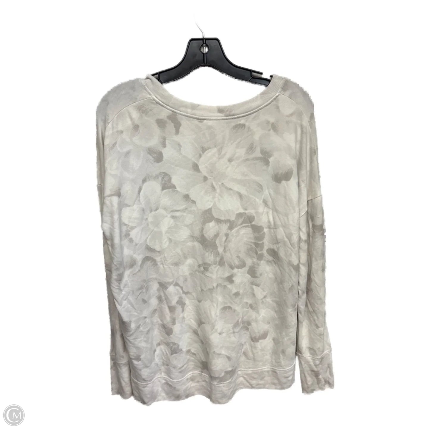 Athletic Sweatshirt Crewneck By Athleta In Cream, Size: L