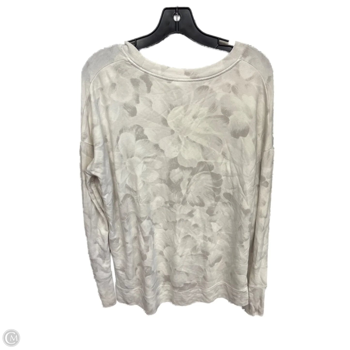 Athletic Sweatshirt Crewneck By Athleta In Cream, Size: L