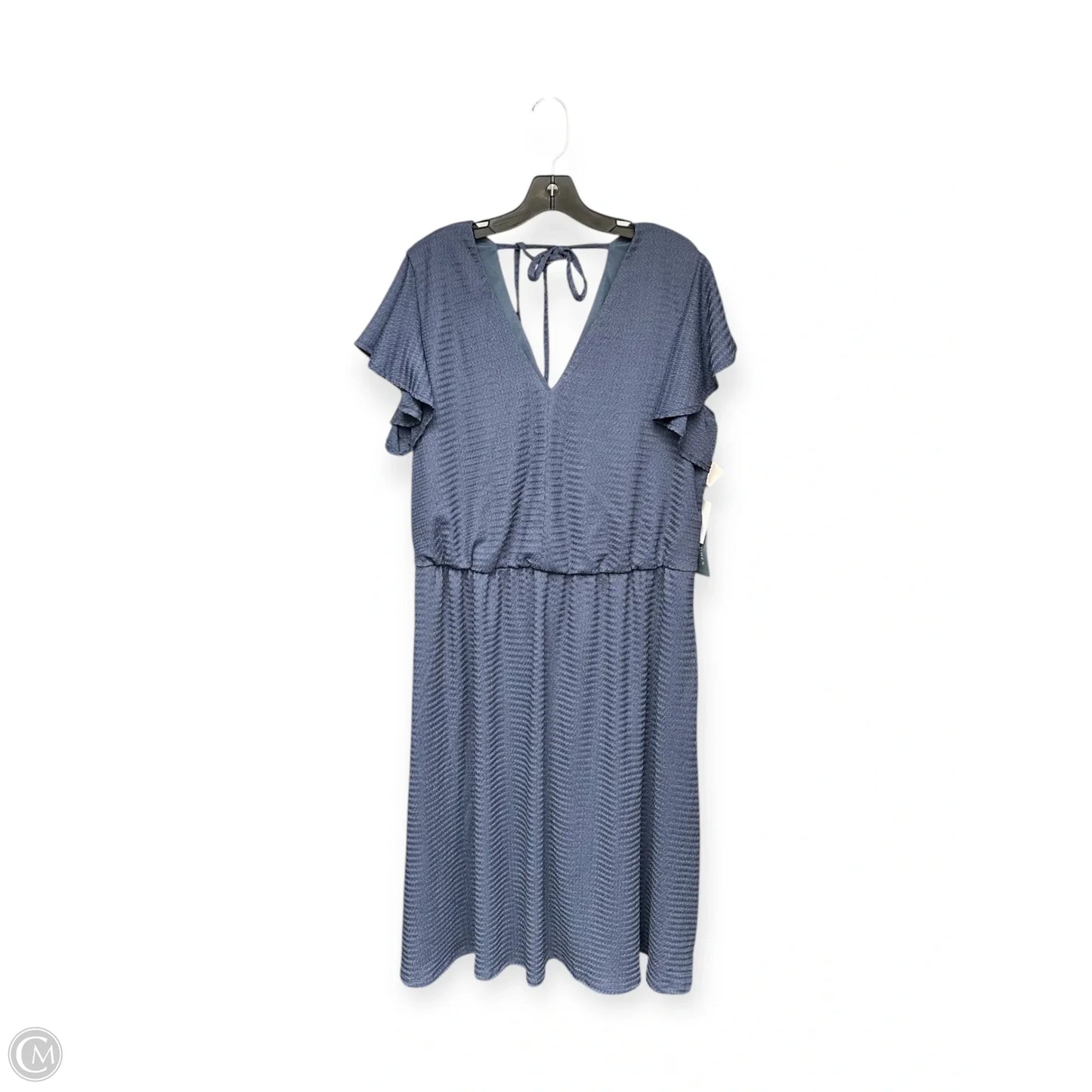 Dress Casual Short By London Times In Blue, Size: 1x