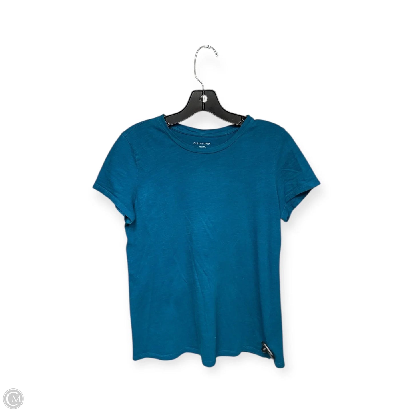 Top Short Sleeve Basic By Eileen Fisher In Blue, Size: Xs