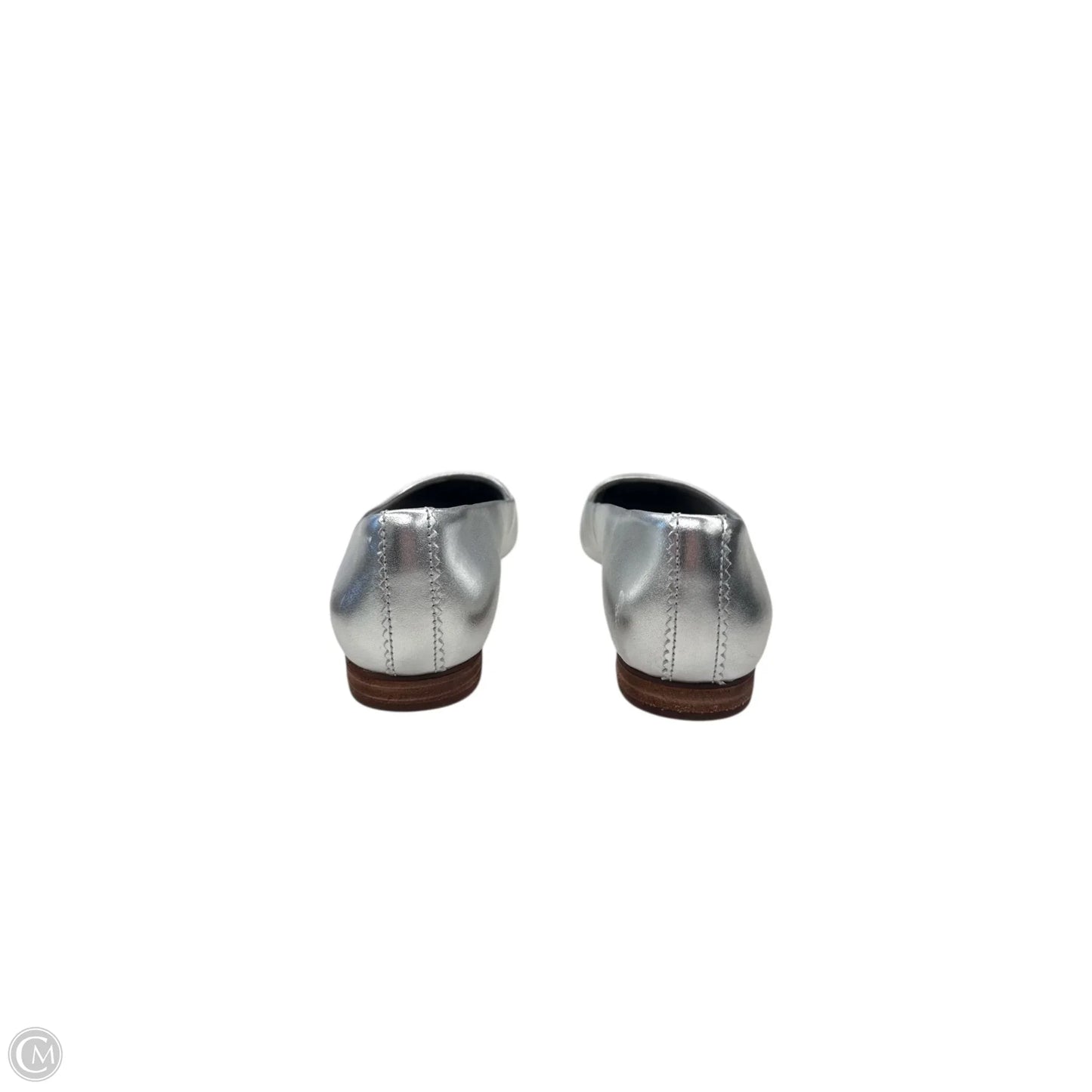 Shoes Flats By Toms In Silver, Size: 5.5