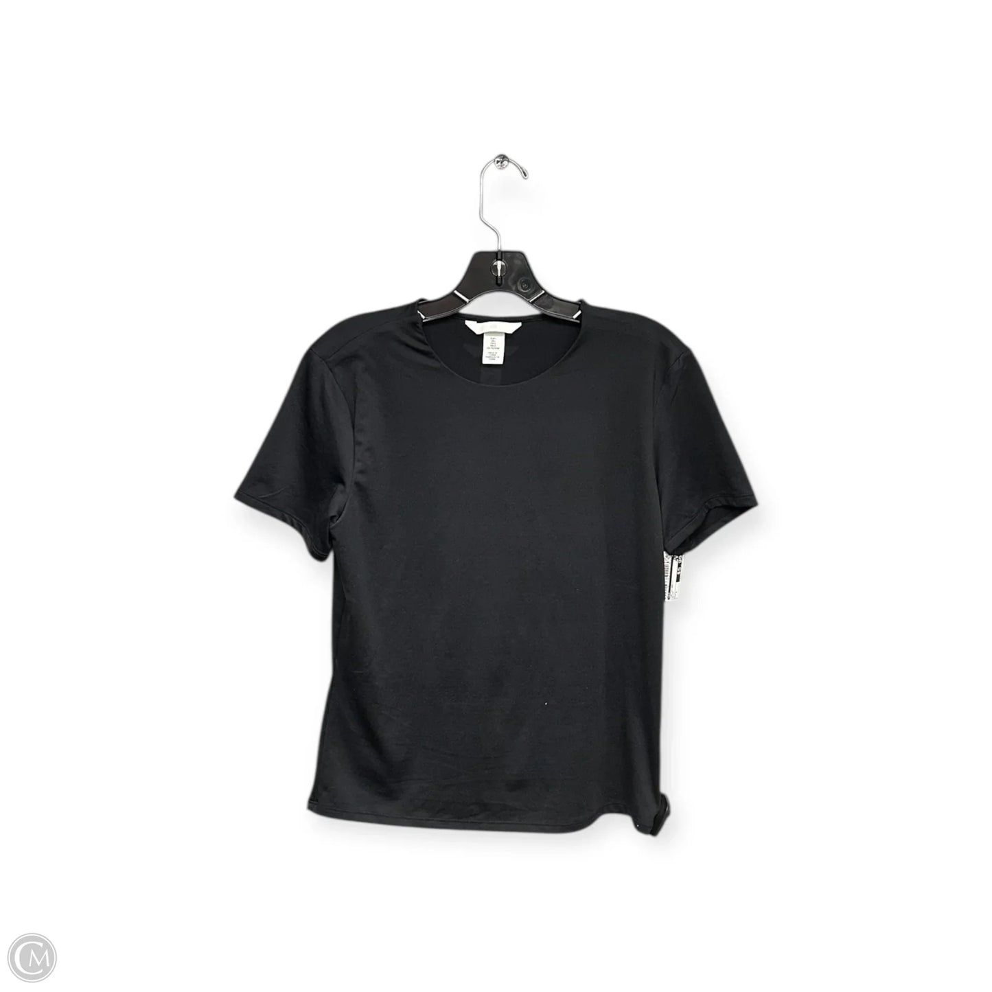 Top Short Sleeve Basic By H&m In Black, Size: L