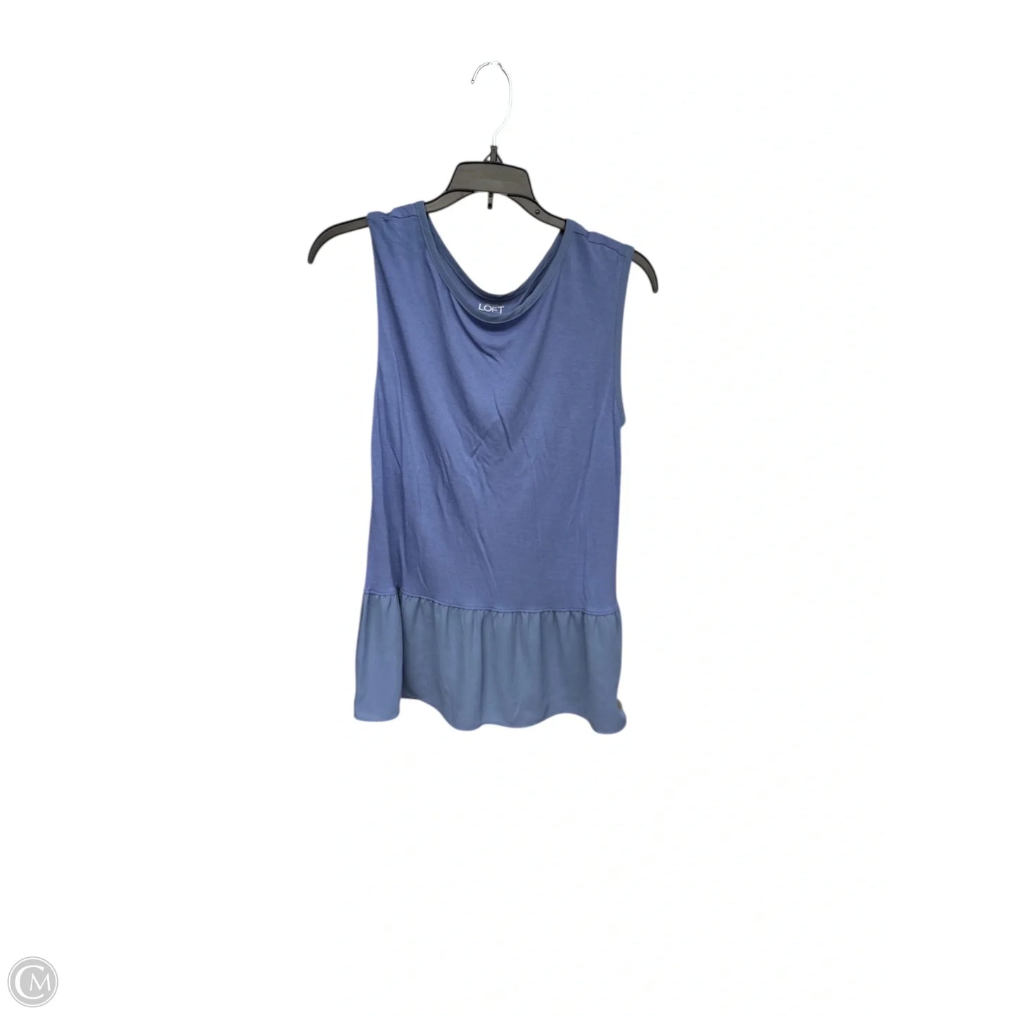 Top Sleeveless By Loft In Blue, Size: S