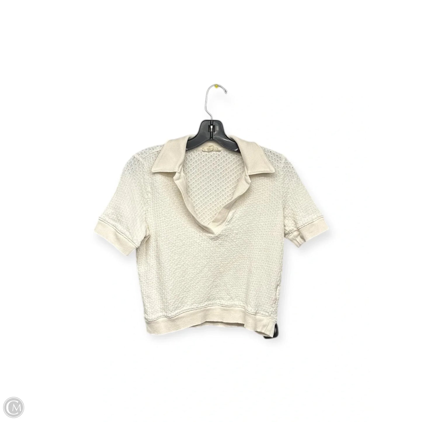 Top Short Sleeve By Madewell In Cream, Size: Xs