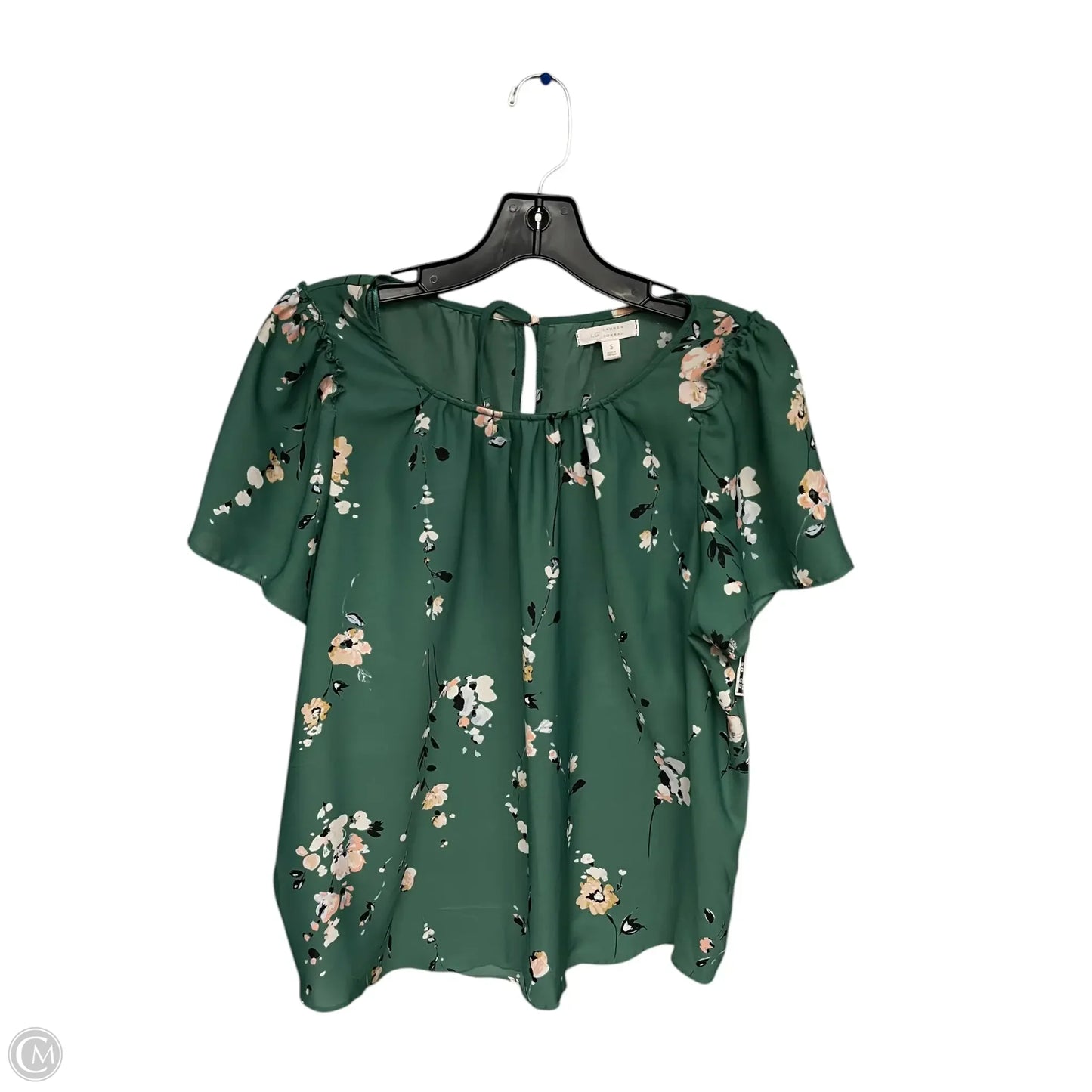 Top Short Sleeve By Lc Lauren Conrad In Green, Size: S