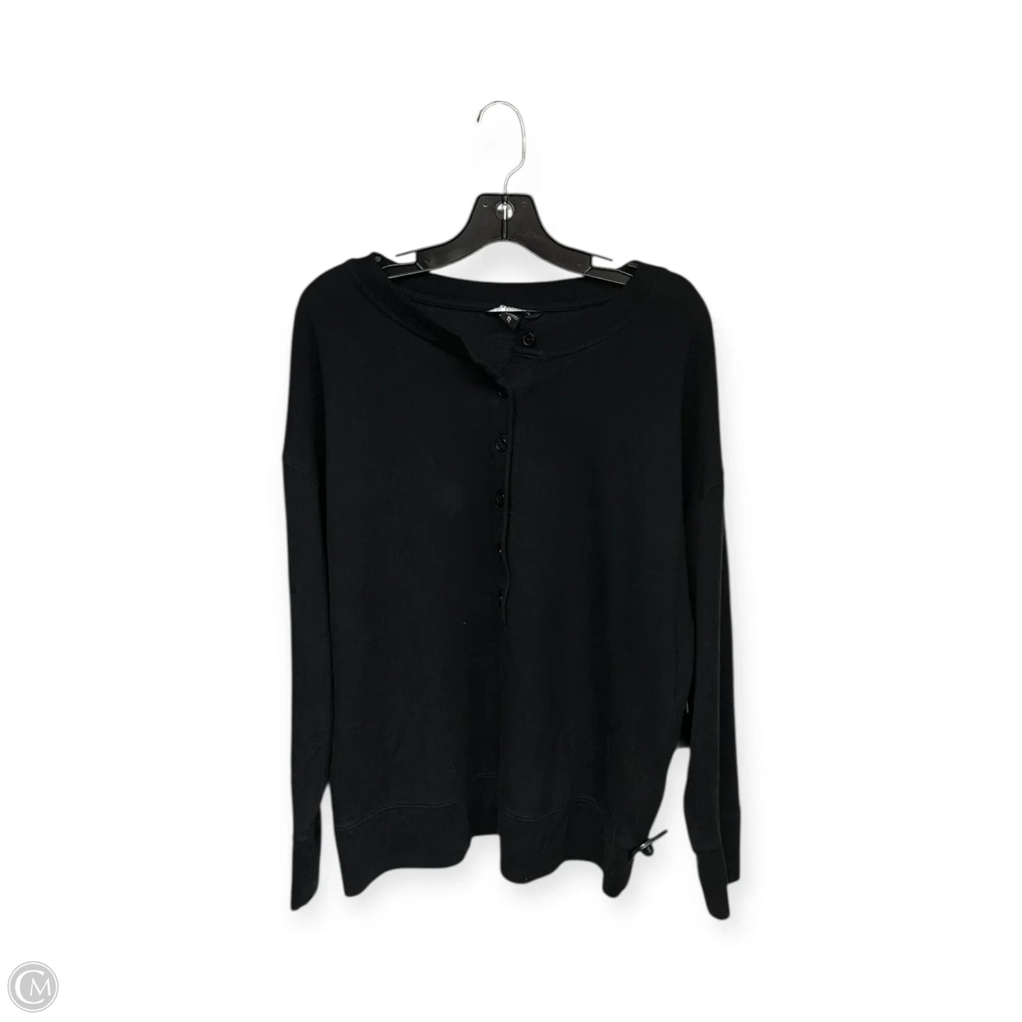 Athletic Top Long Sleeve Crewneck By Athleta In Black, Size: Xl