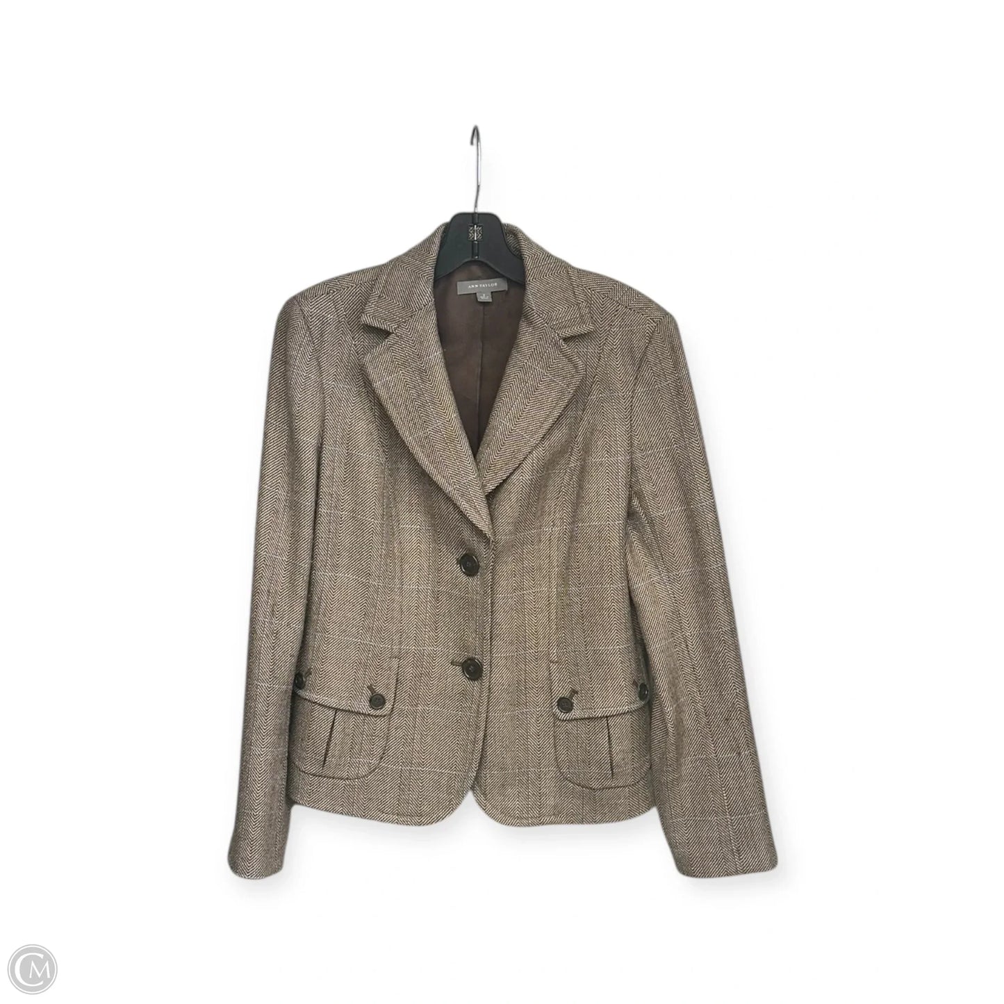 Blazer By Ann Taylor In Brown, Size: 8