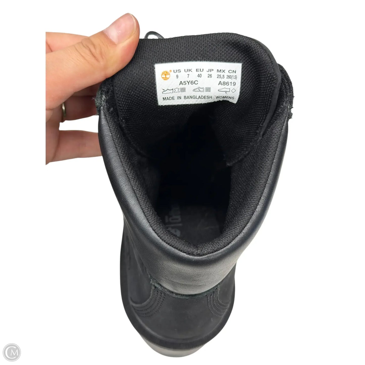 Boots Ankle Heels By Timberland In Black, Size: 9